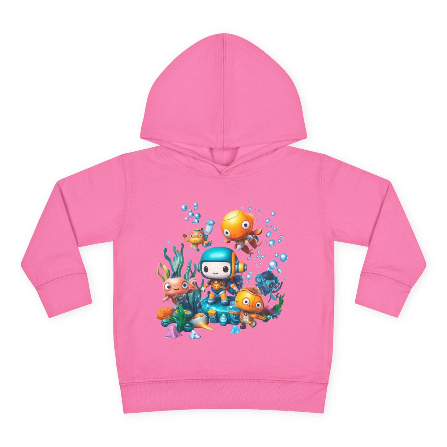 Toddler Fleece Hoodie - Underwater Mission Design