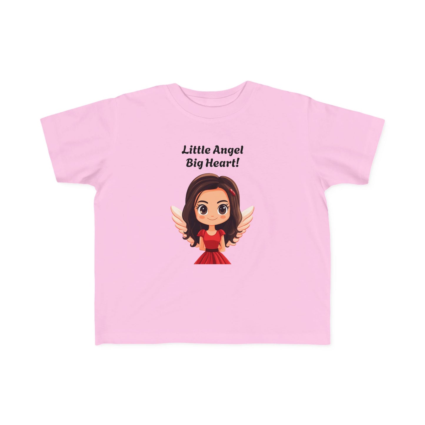 Toddler's Little Angel Big Heart Tee - Cute Kids T-Shirt for Everyday Wear