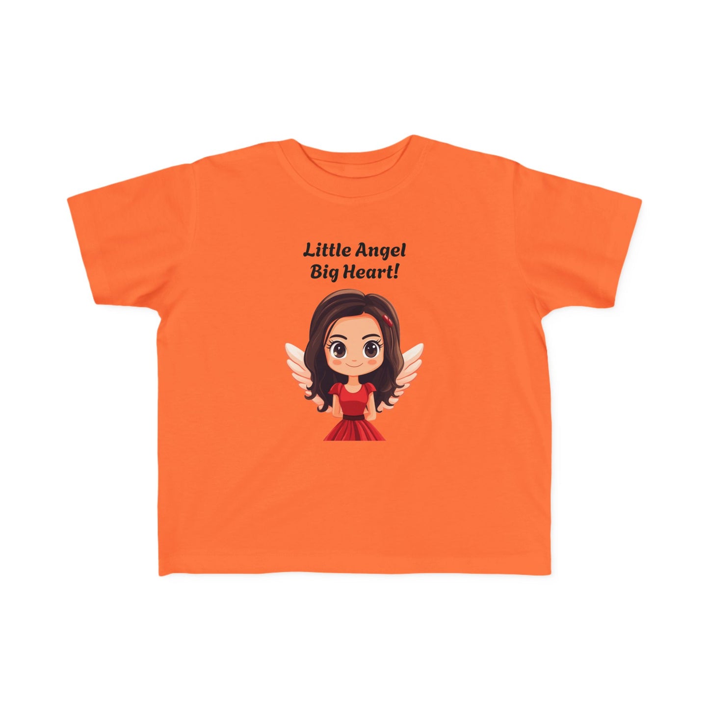 Toddler's Little Angel Big Heart Tee - Cute Kids T-Shirt for Everyday Wear