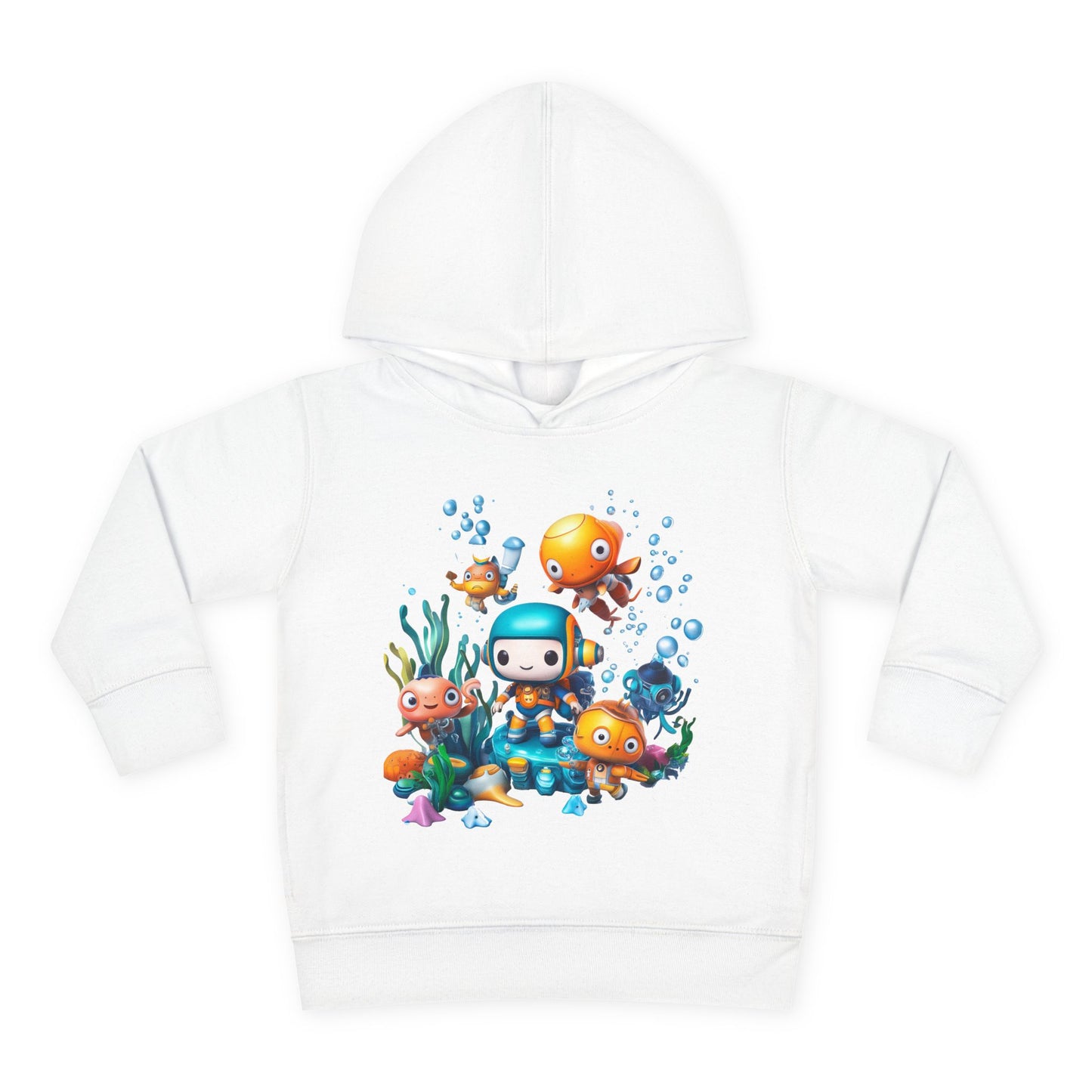 Toddler Fleece Hoodie - Underwater Mission Design