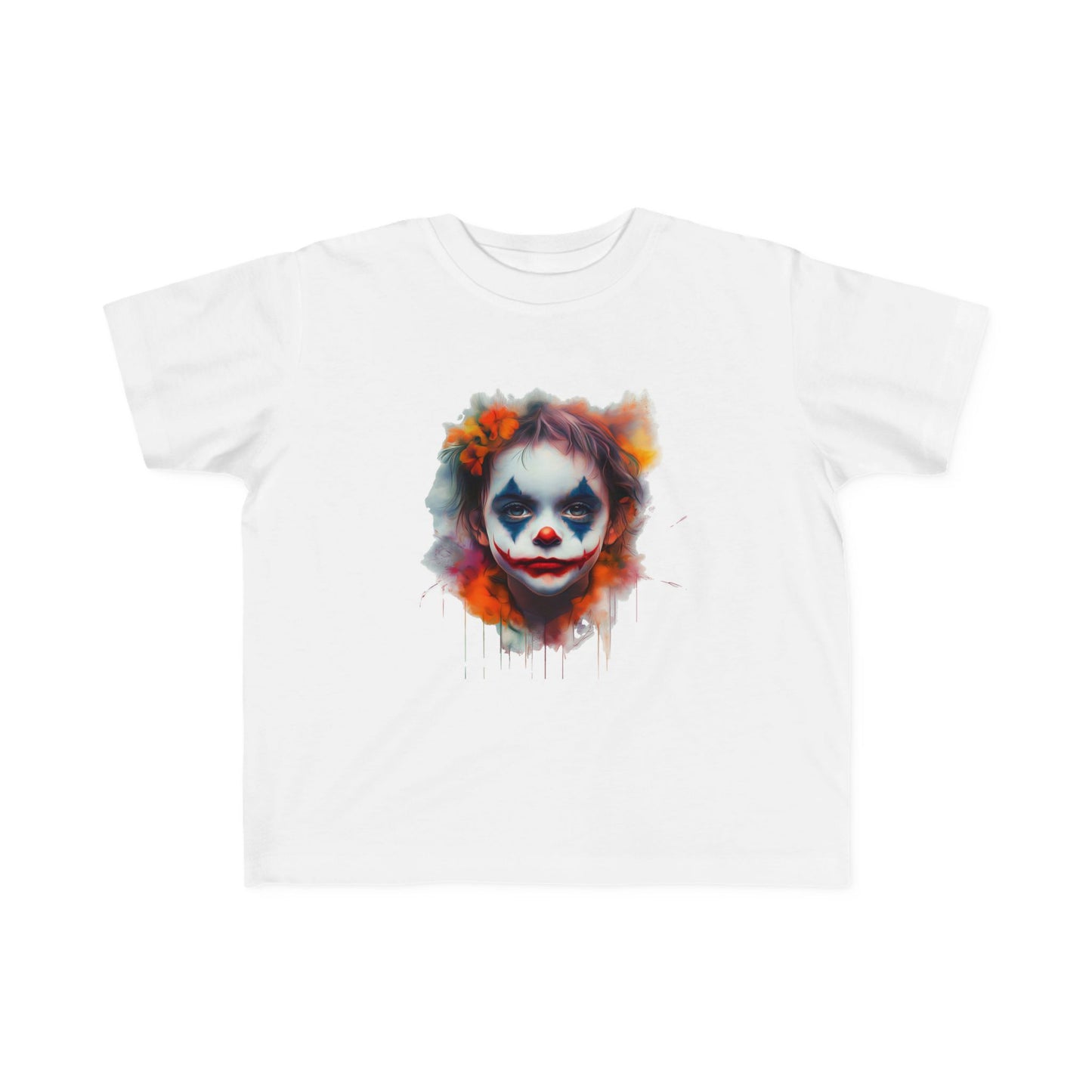 Toddler's Joker Art Tee - Colorful Clown Design for Playful Kids