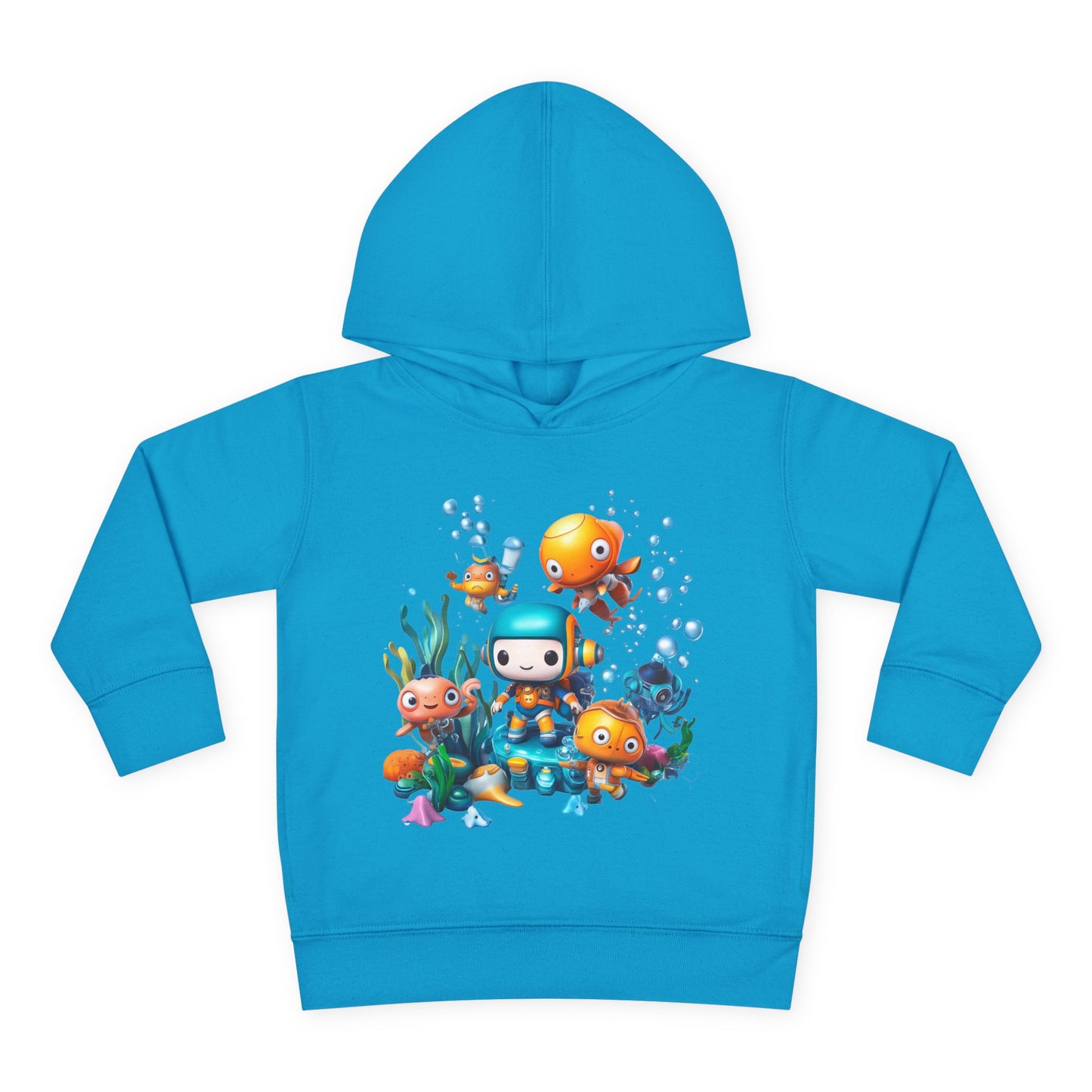 Toddler Fleece Hoodie - Underwater Mission Design