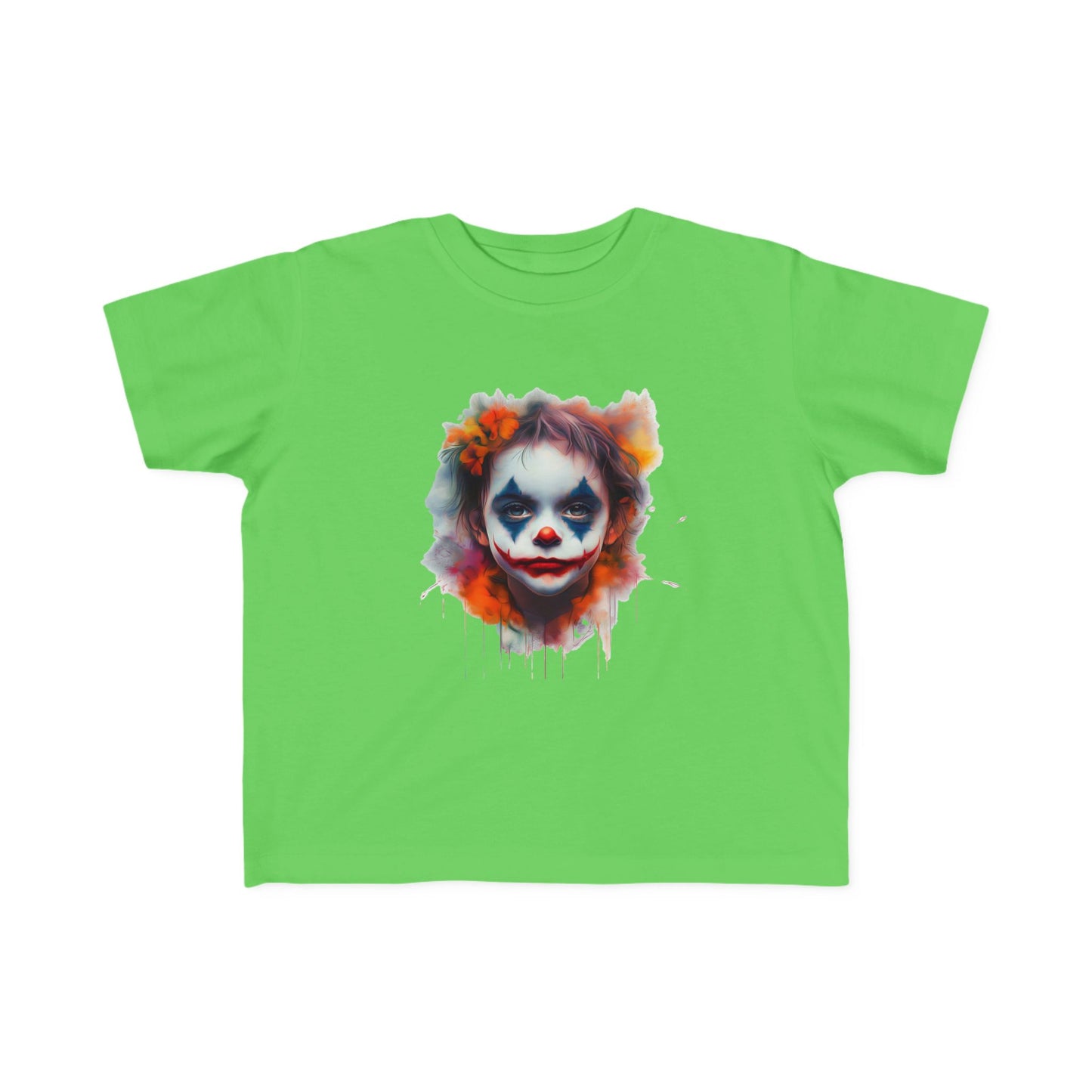 Toddler's Joker Art Tee - Colorful Clown Design for Playful Kids