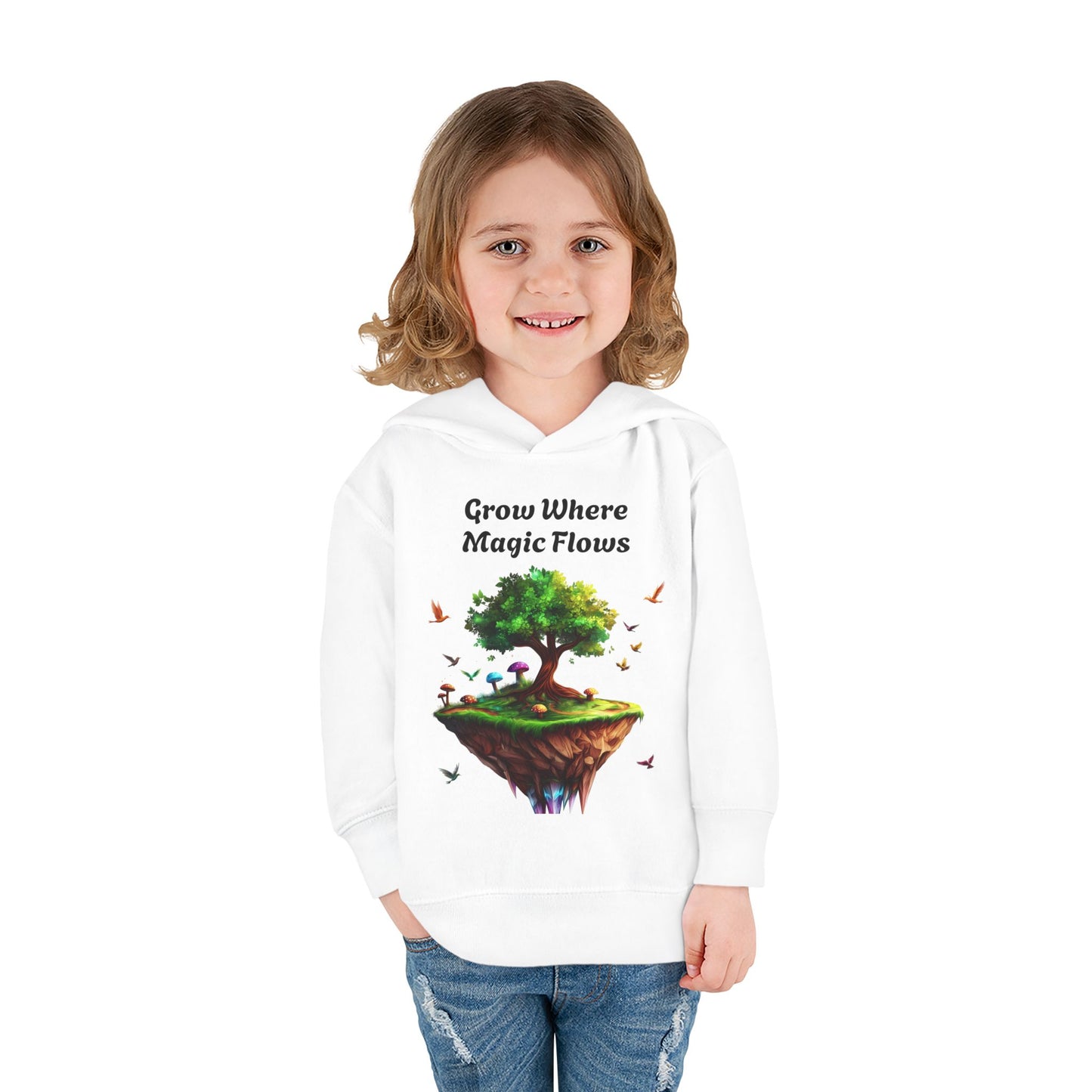 Fleece Hoodie - Tree, grow where the magic flows