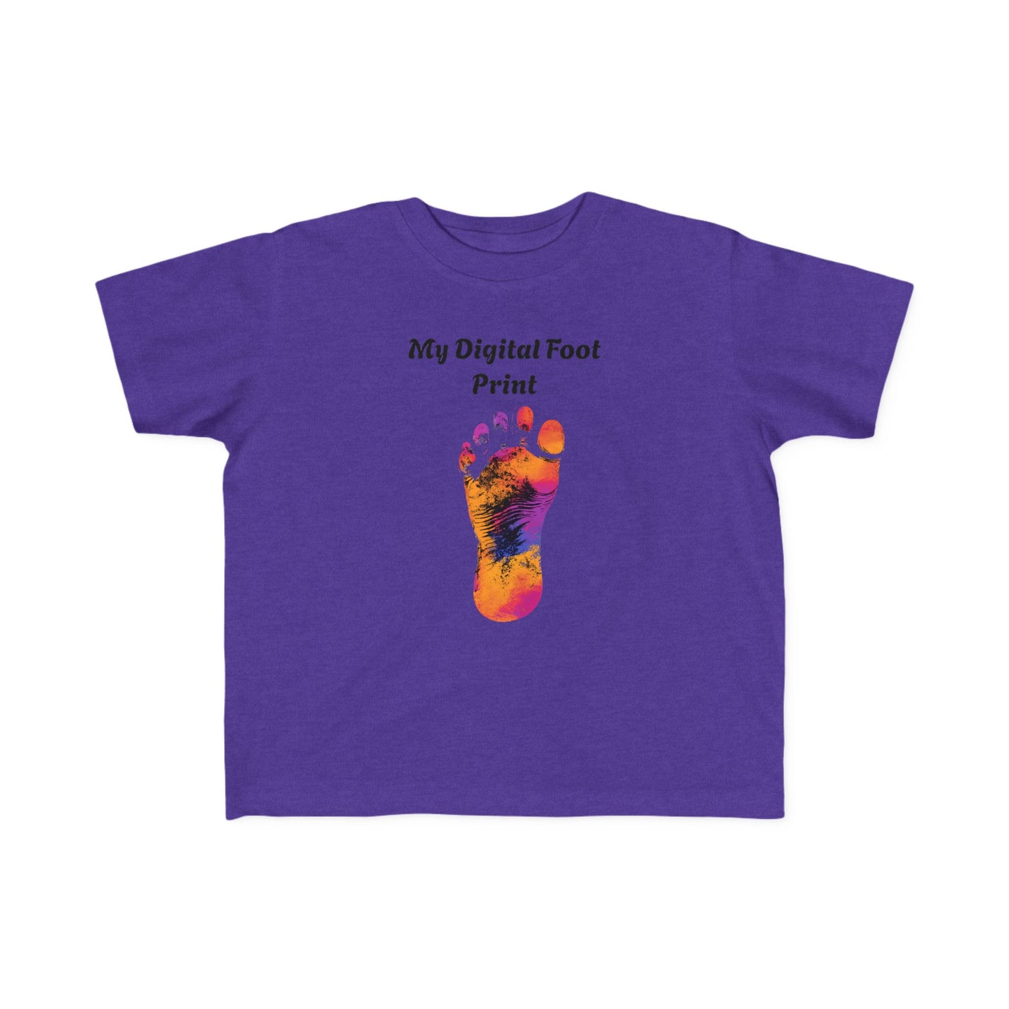 Toddler Tee - Funny 'My Digital Foot Print' Quote