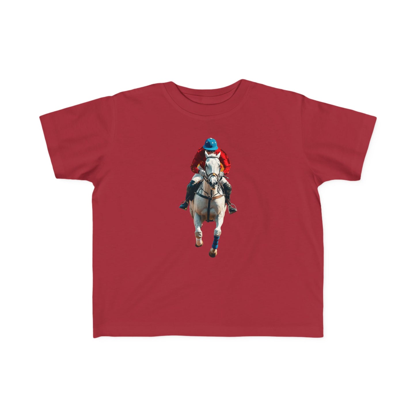 Toddler Horse Racing Tee - Fun Jersey Shirt for Young Equestrians