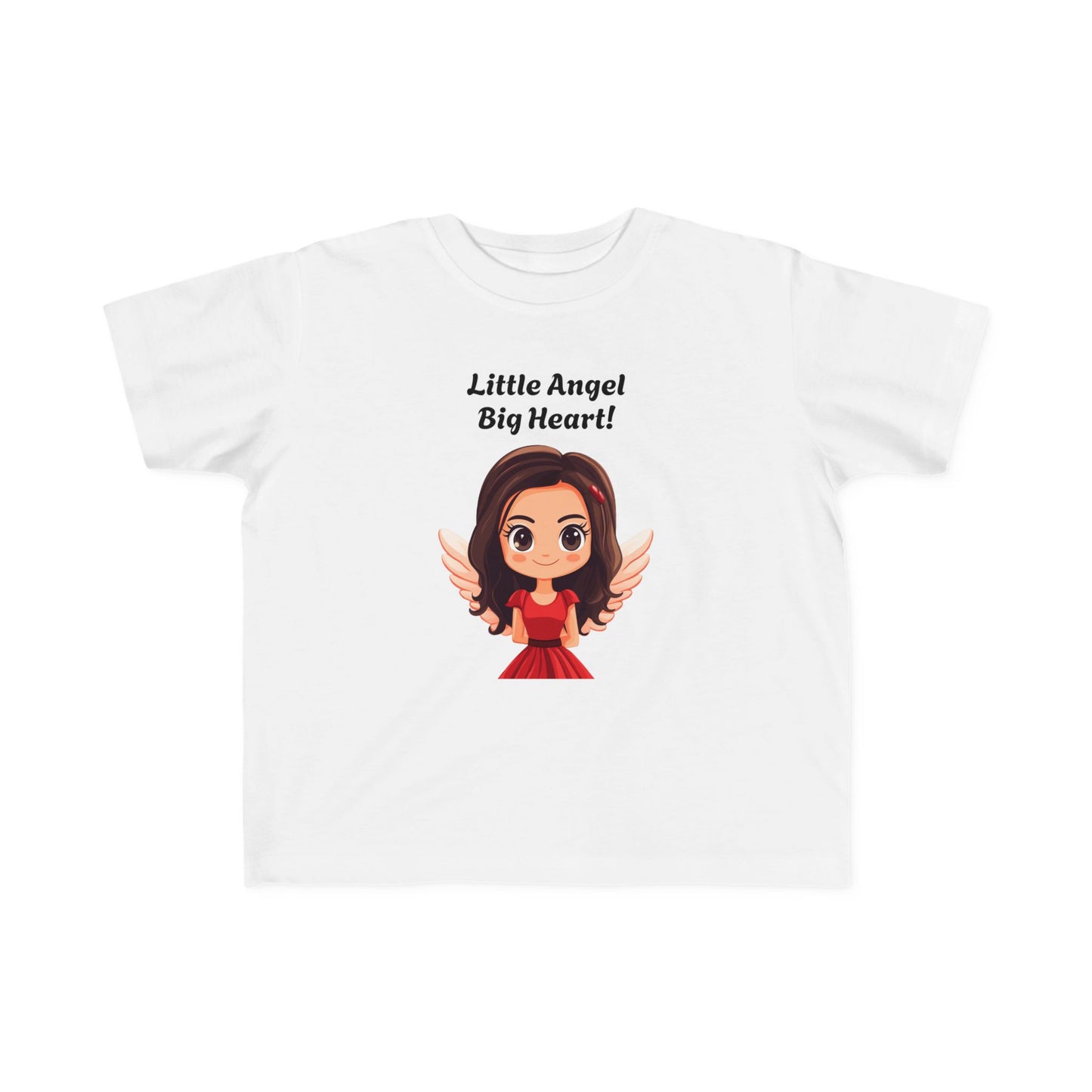 Toddler's Little Angel Big Heart Tee - Cute Kids T-Shirt for Everyday Wear