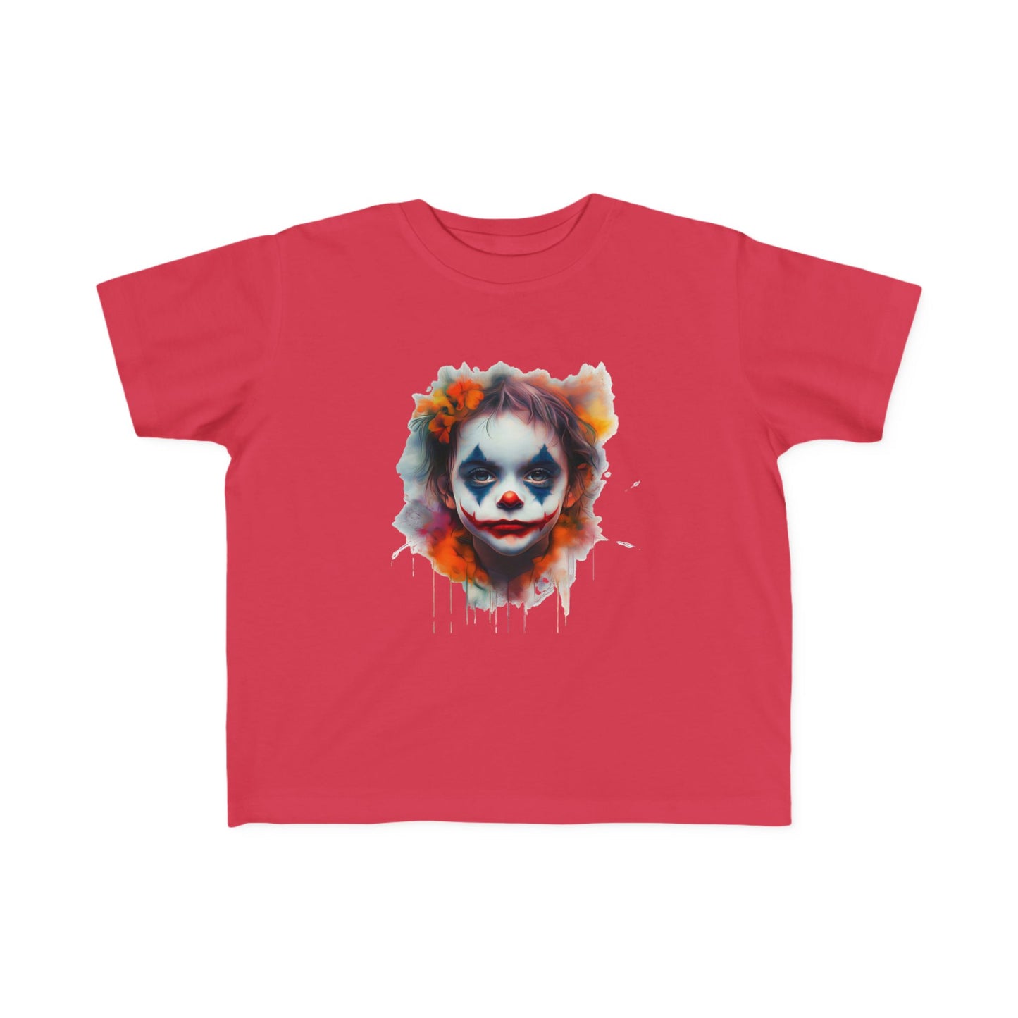 Toddler's Joker Art Tee - Colorful Clown Design for Playful Kids