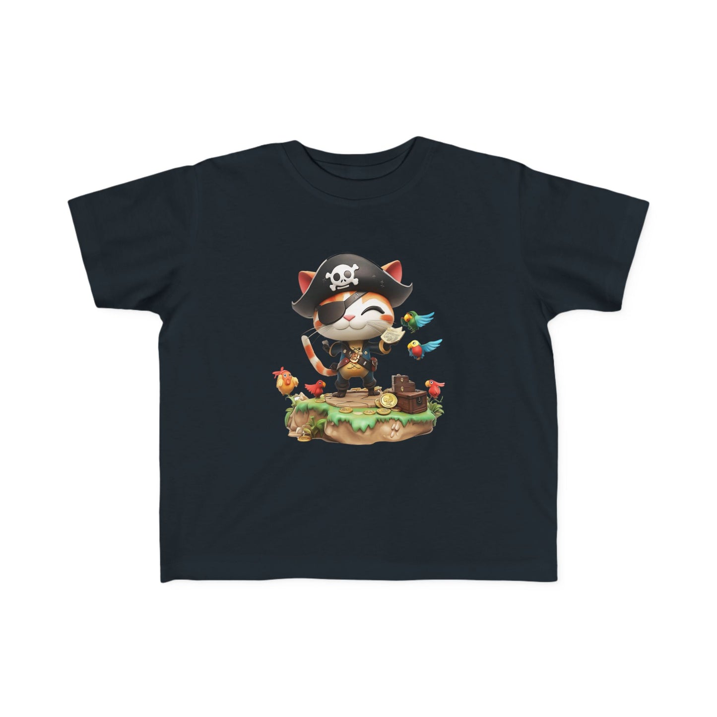 Pirate Puss Toddler Tee - Cute Kids' Pirate T-Shirt