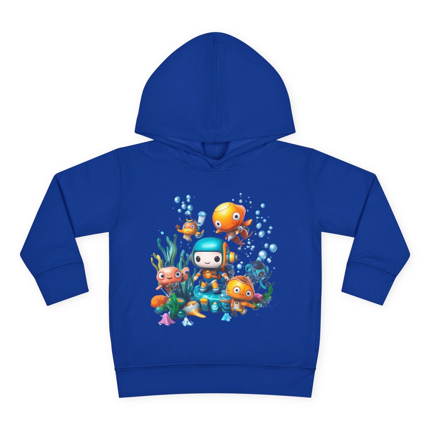 Toddler Fleece Hoodie - Underwater Mission Design