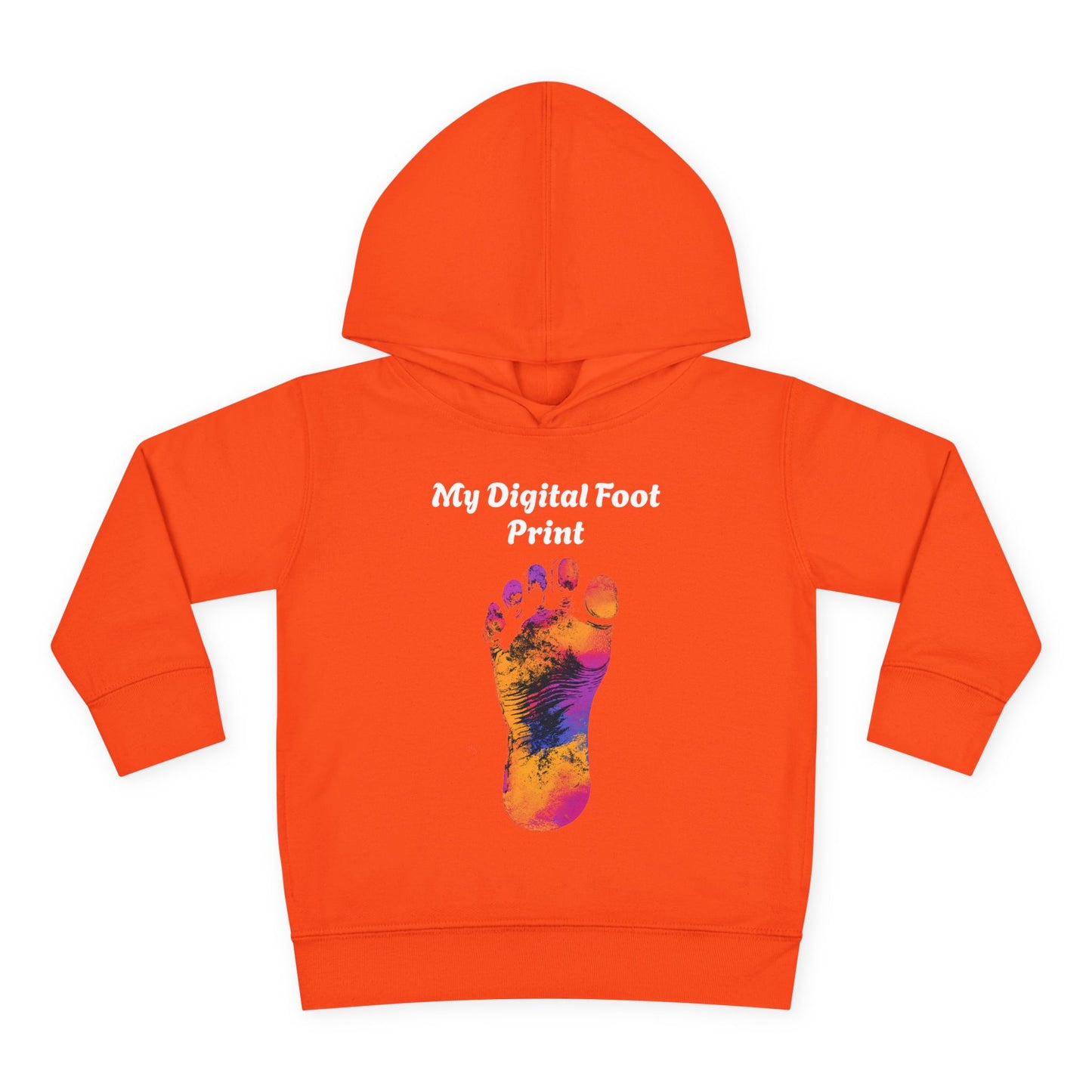 Toddler Fleece Hoodie - My Digital Foot Print Design