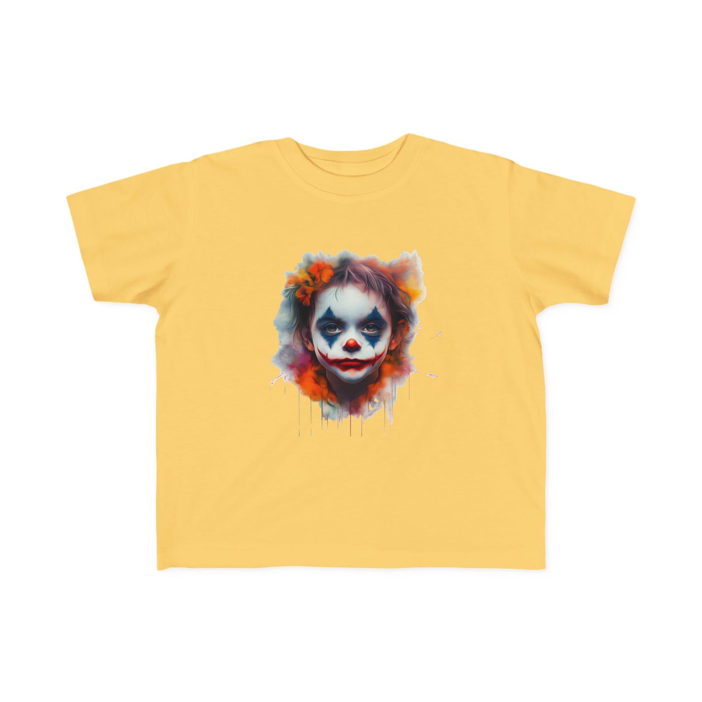 Toddler's Joker Art Tee - Colorful Clown Design for Playful Kids