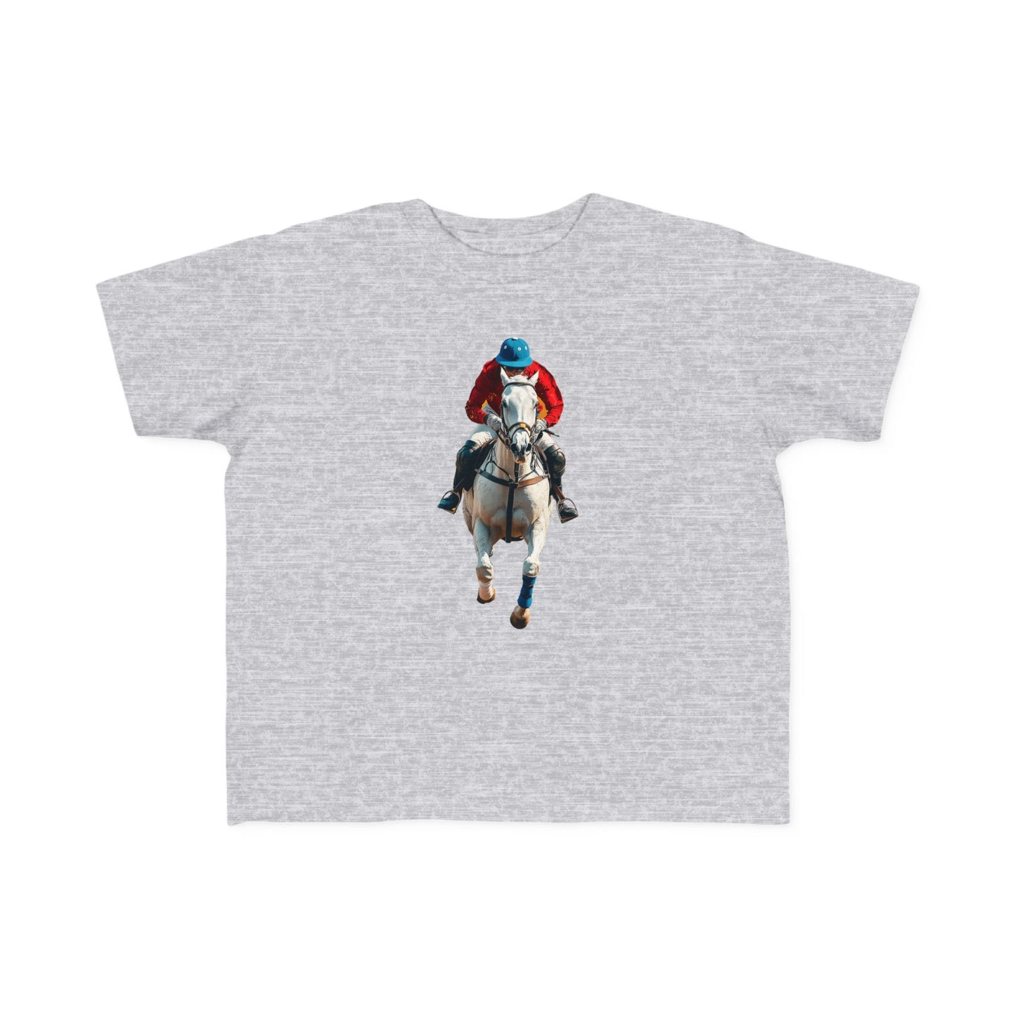 Toddler Horse Racing Tee - Fun Jersey Shirt for Young Equestrians