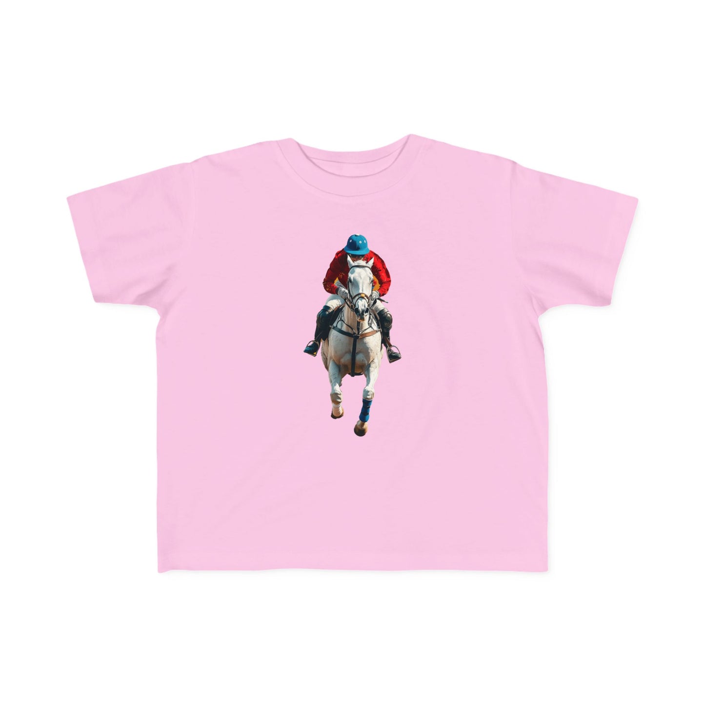 Toddler Horse Racing Tee - Fun Jersey Shirt for Young Equestrians