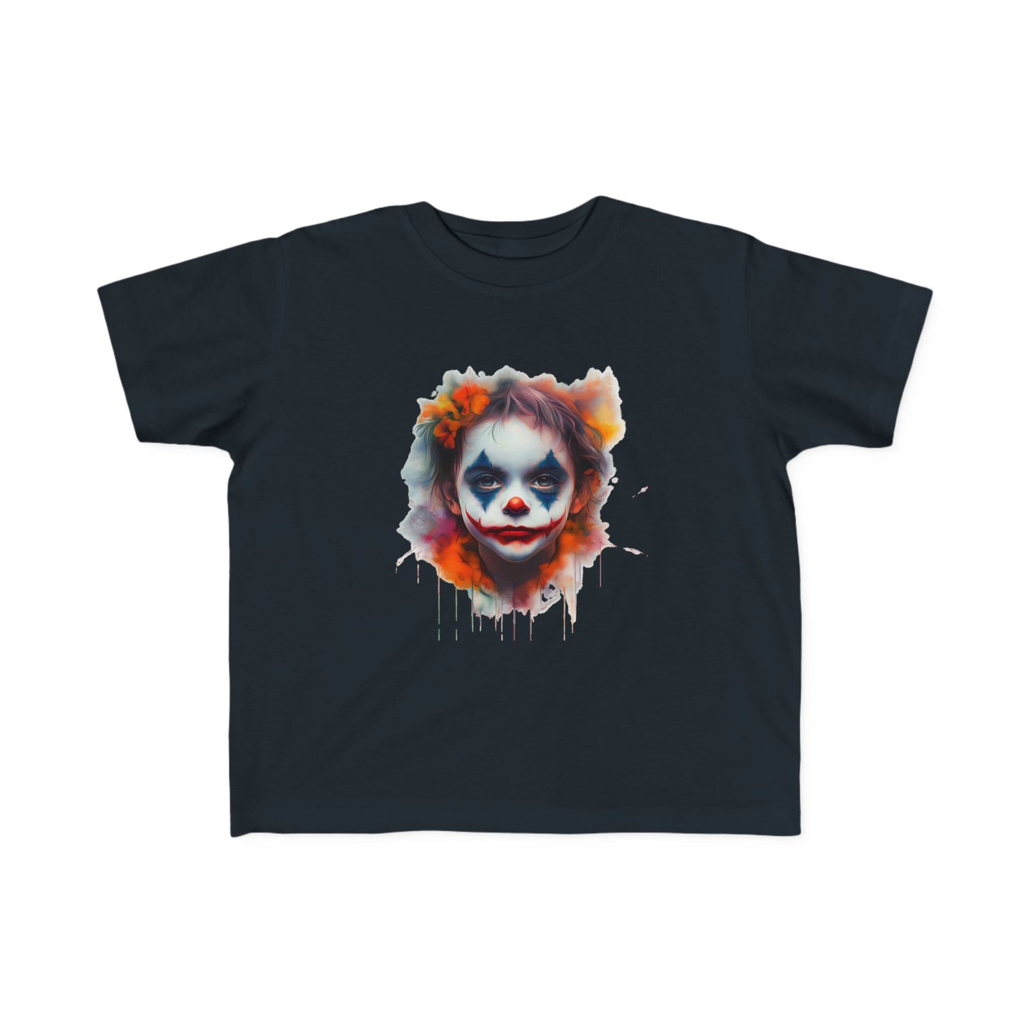 Toddler's Joker Art Tee - Colorful Clown Design for Playful Kids