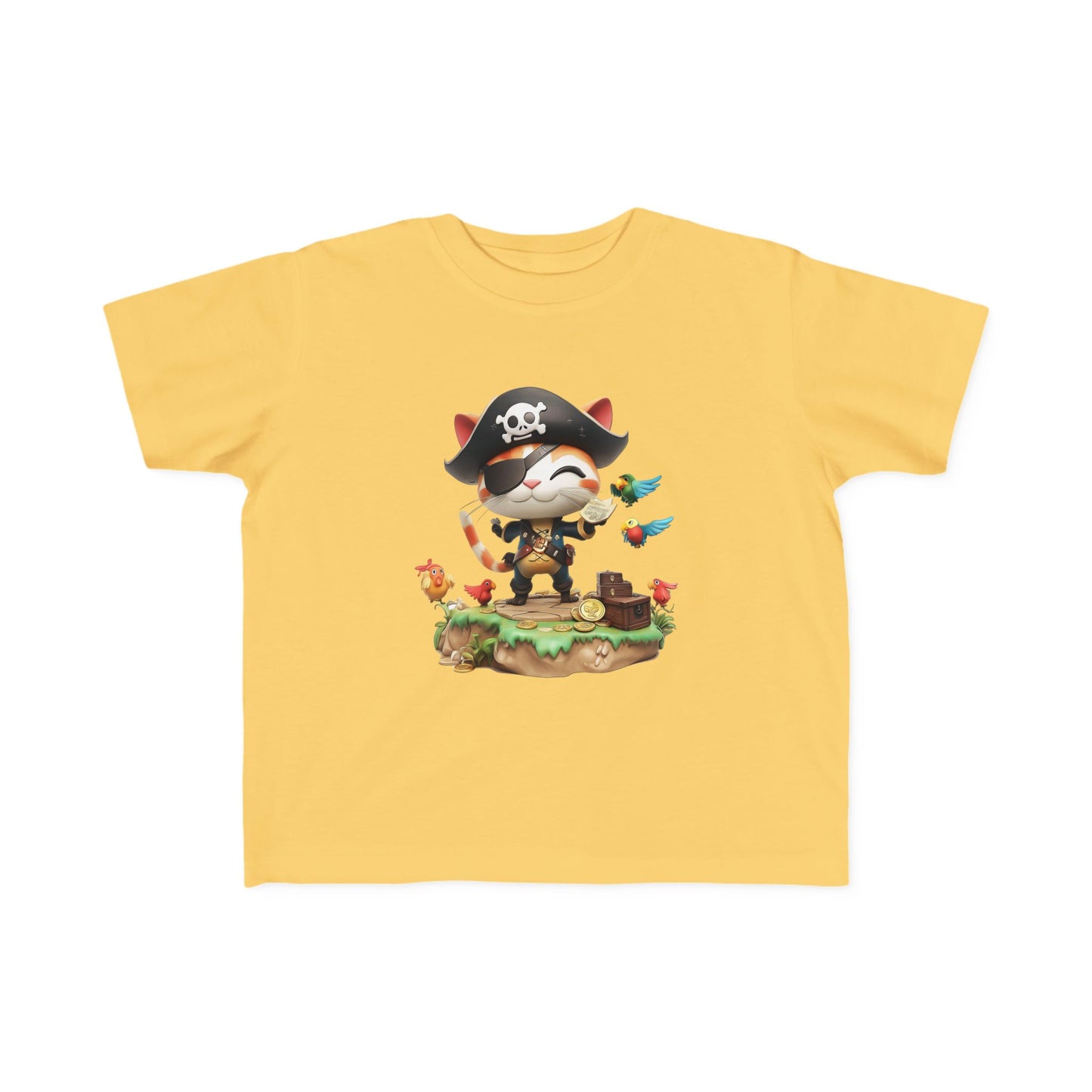 Pirate Puss Toddler Tee - Cute Kids' Pirate T-Shirt