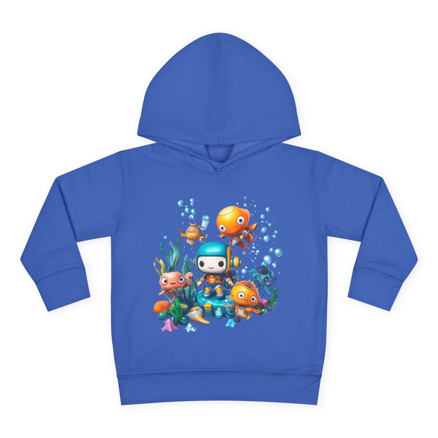 Toddler Fleece Hoodie - Underwater Mission Design