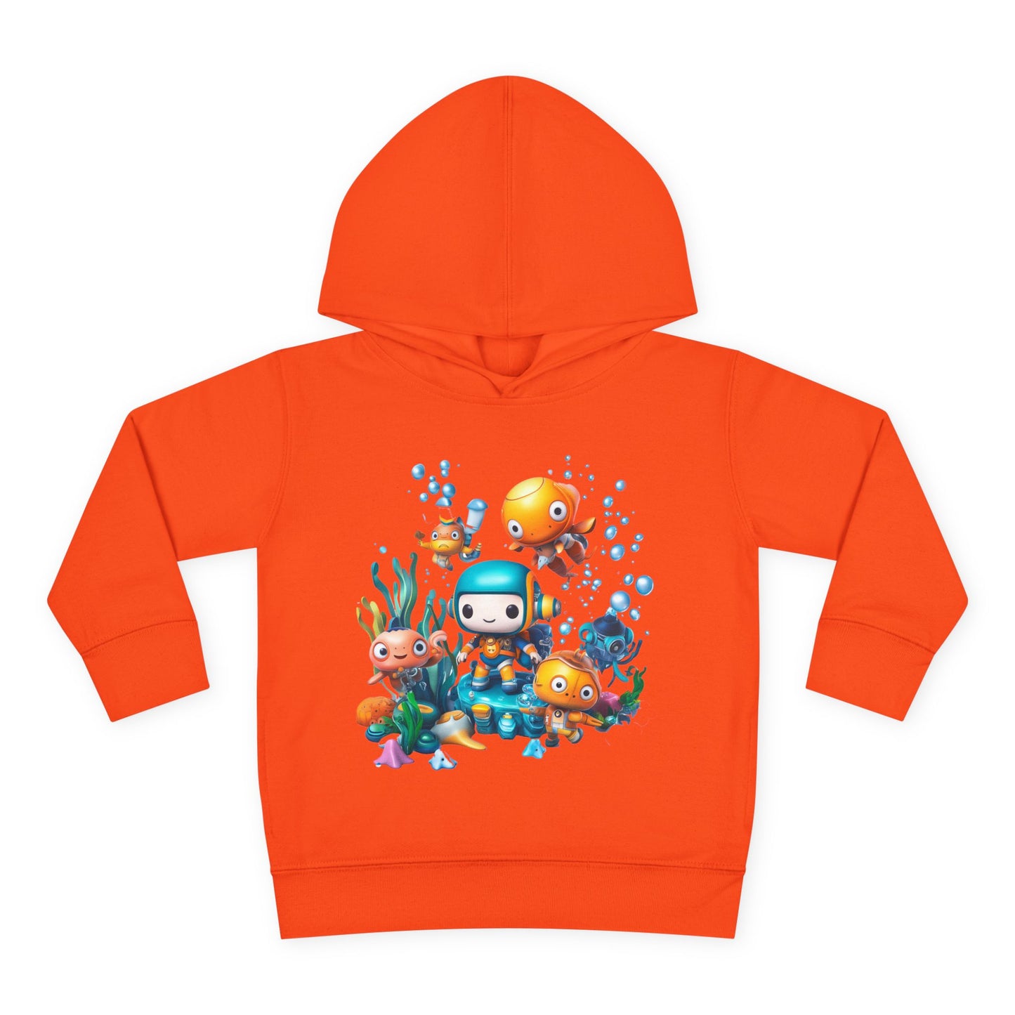 Toddler Fleece Hoodie - Underwater Mission Design