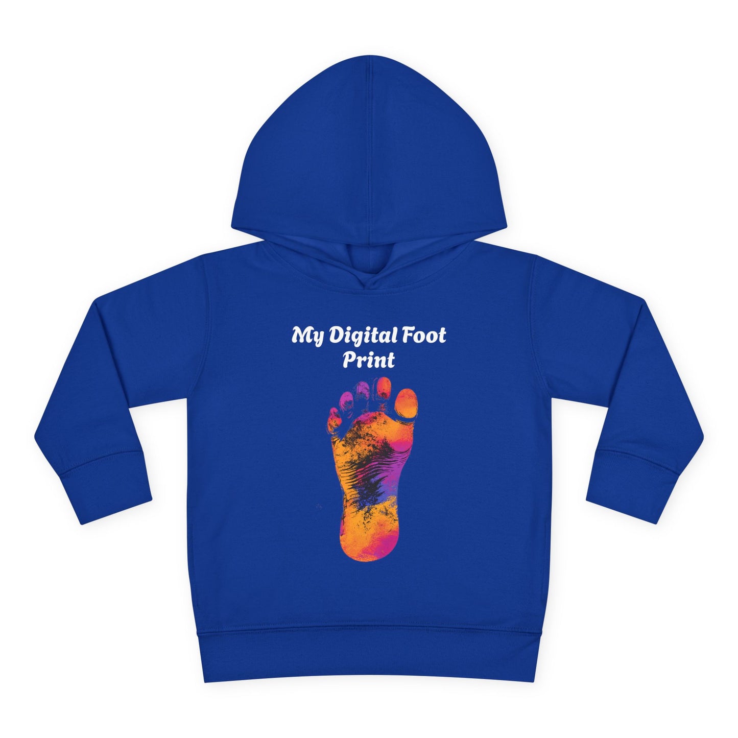 Toddler Fleece Hoodie - My Digital Foot Print Design