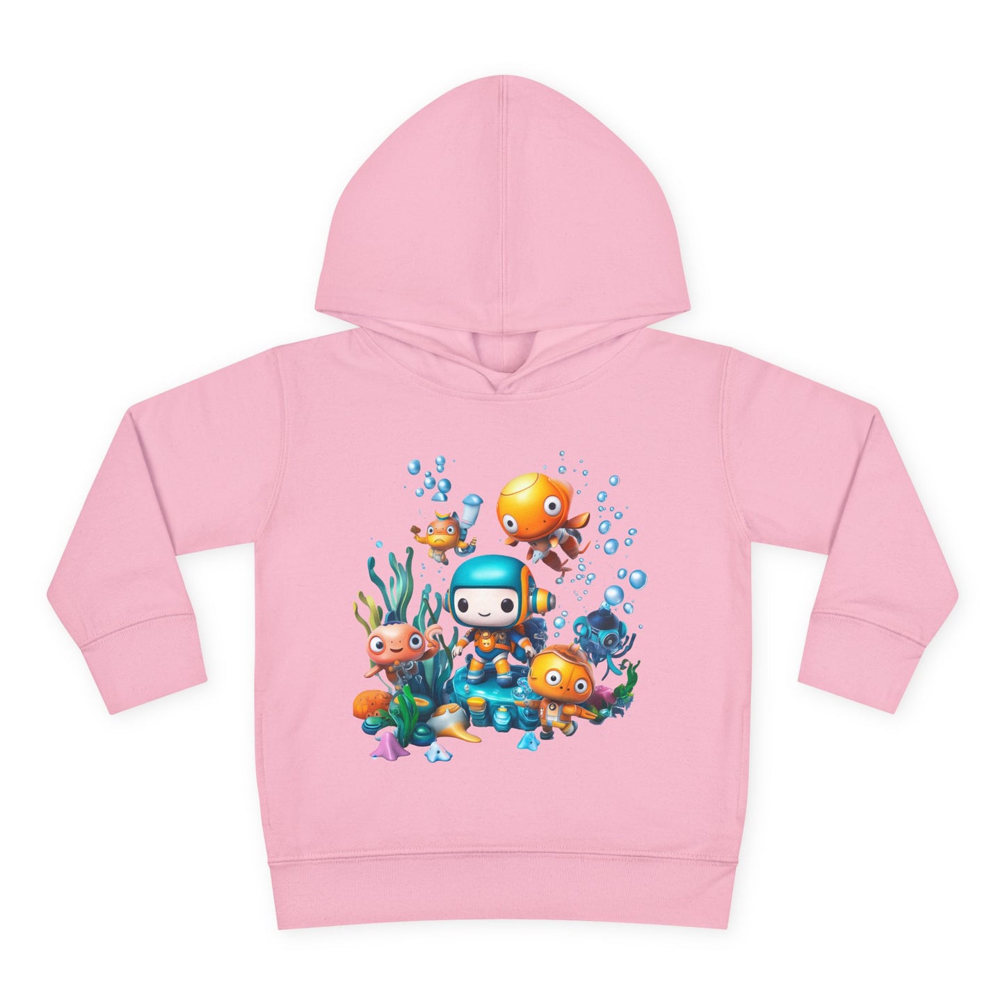 Toddler Fleece Hoodie - Underwater Mission Design