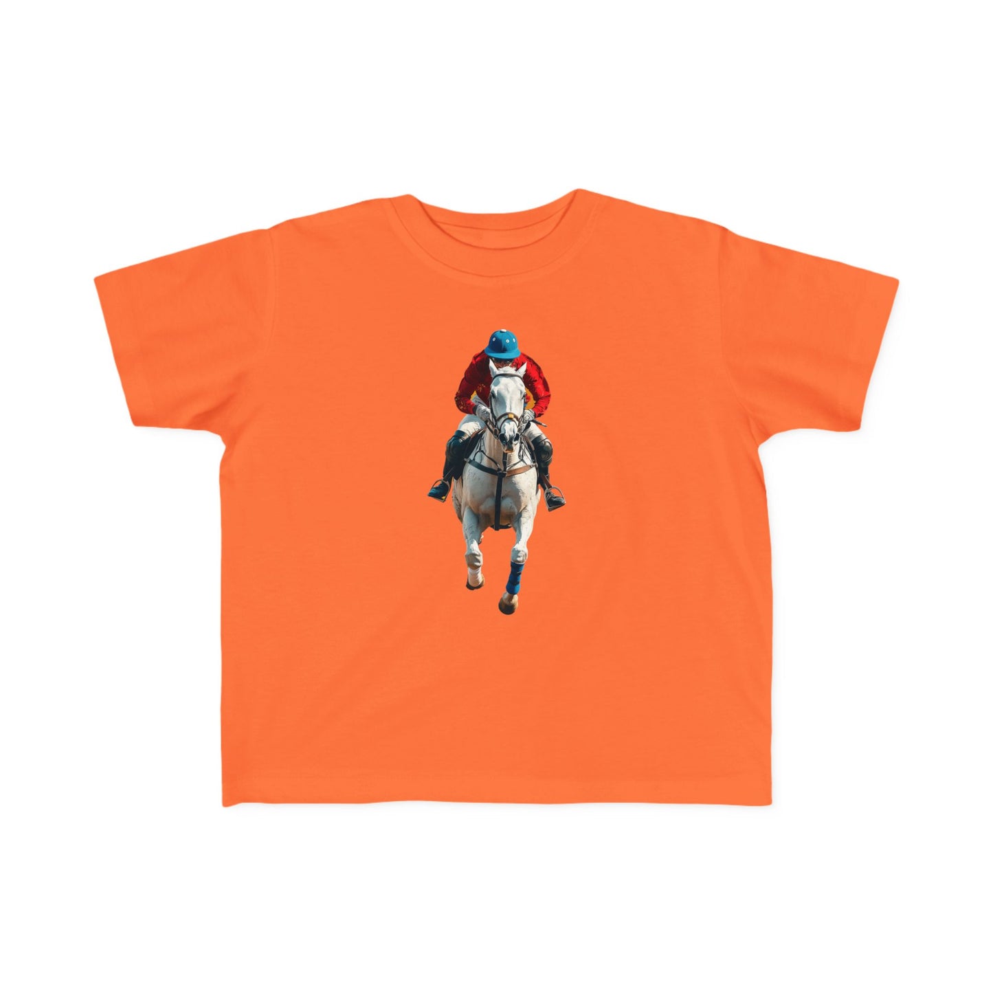 Toddler Horse Racing Tee - Fun Jersey Shirt for Young Equestrians