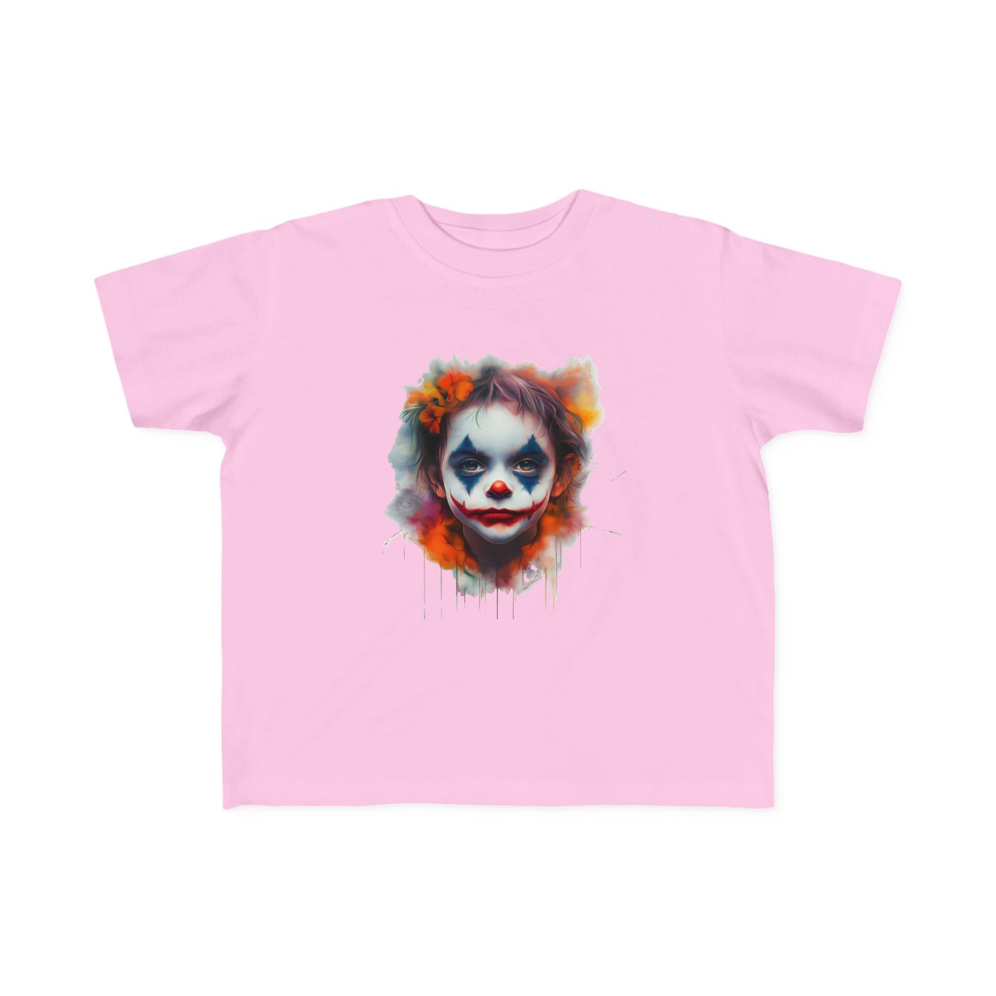 Toddler's Joker Art Tee - Colorful Clown Design for Playful Kids