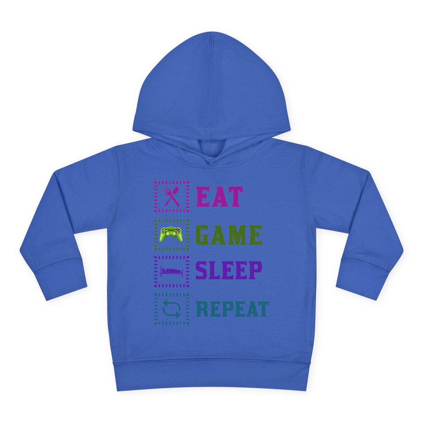 Toddler Hoodie - Eat Game Sleep Repeat Design