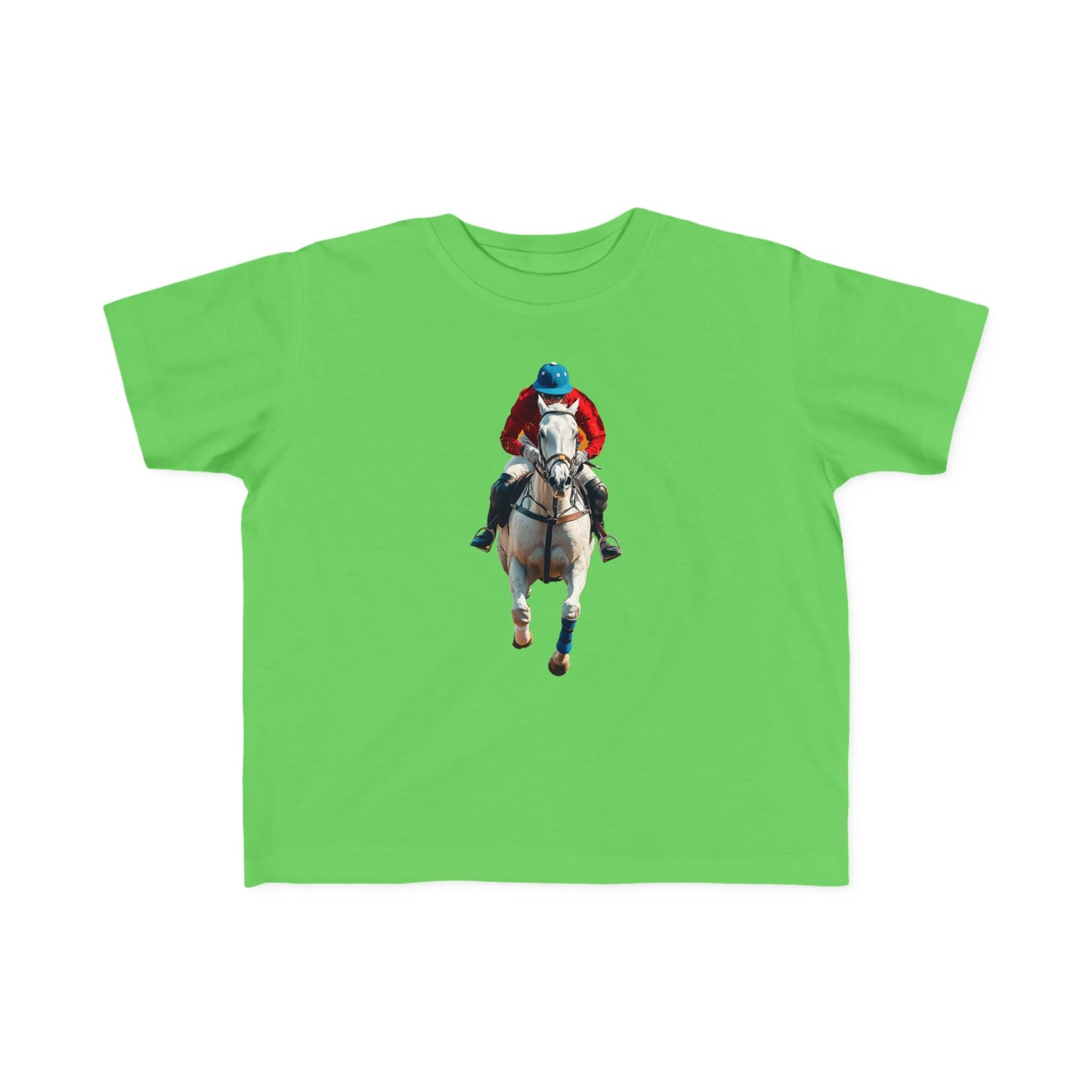 Toddler Horse Racing Tee - Fun Jersey Shirt for Young Equestrians