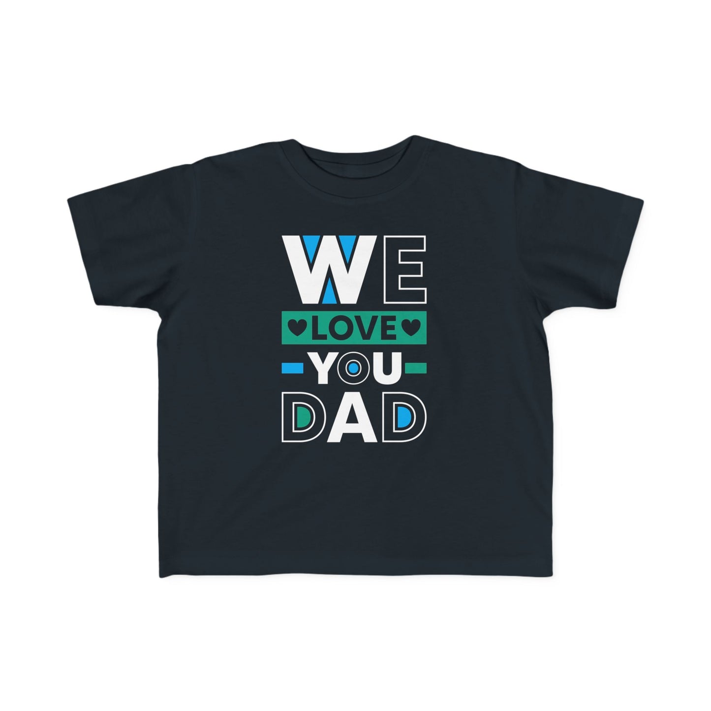 Toddler's Love for Dad Tee - Adorable Graphic T-Shirt for Father's Day and Everyday Wear