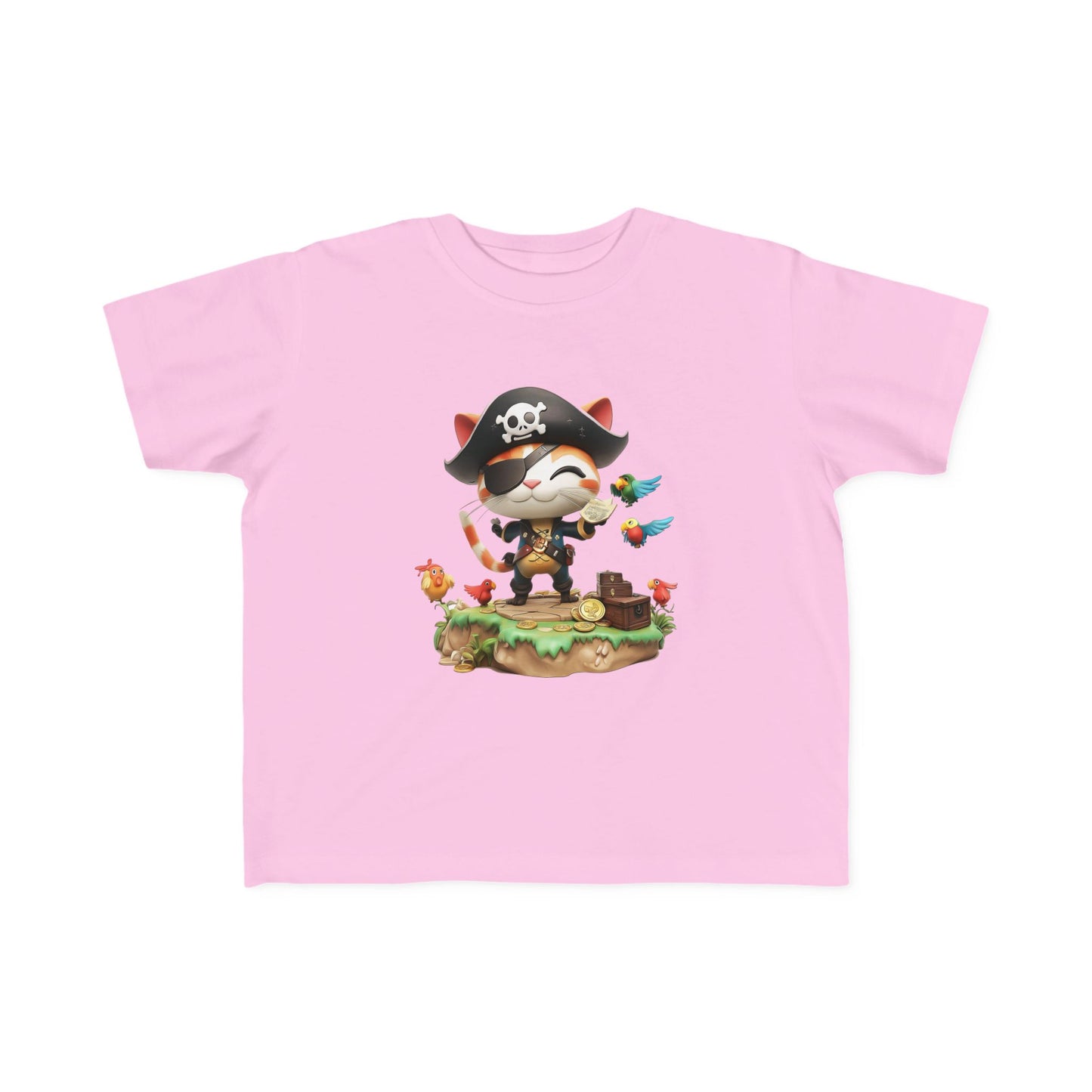 Pirate Puss Toddler Tee - Cute Kids' Pirate T-Shirt