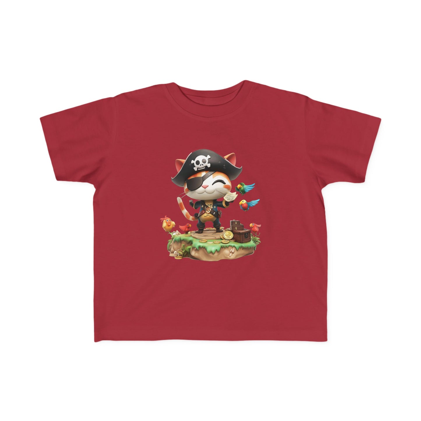 Pirate Puss Toddler Tee - Cute Kids' Pirate T-Shirt