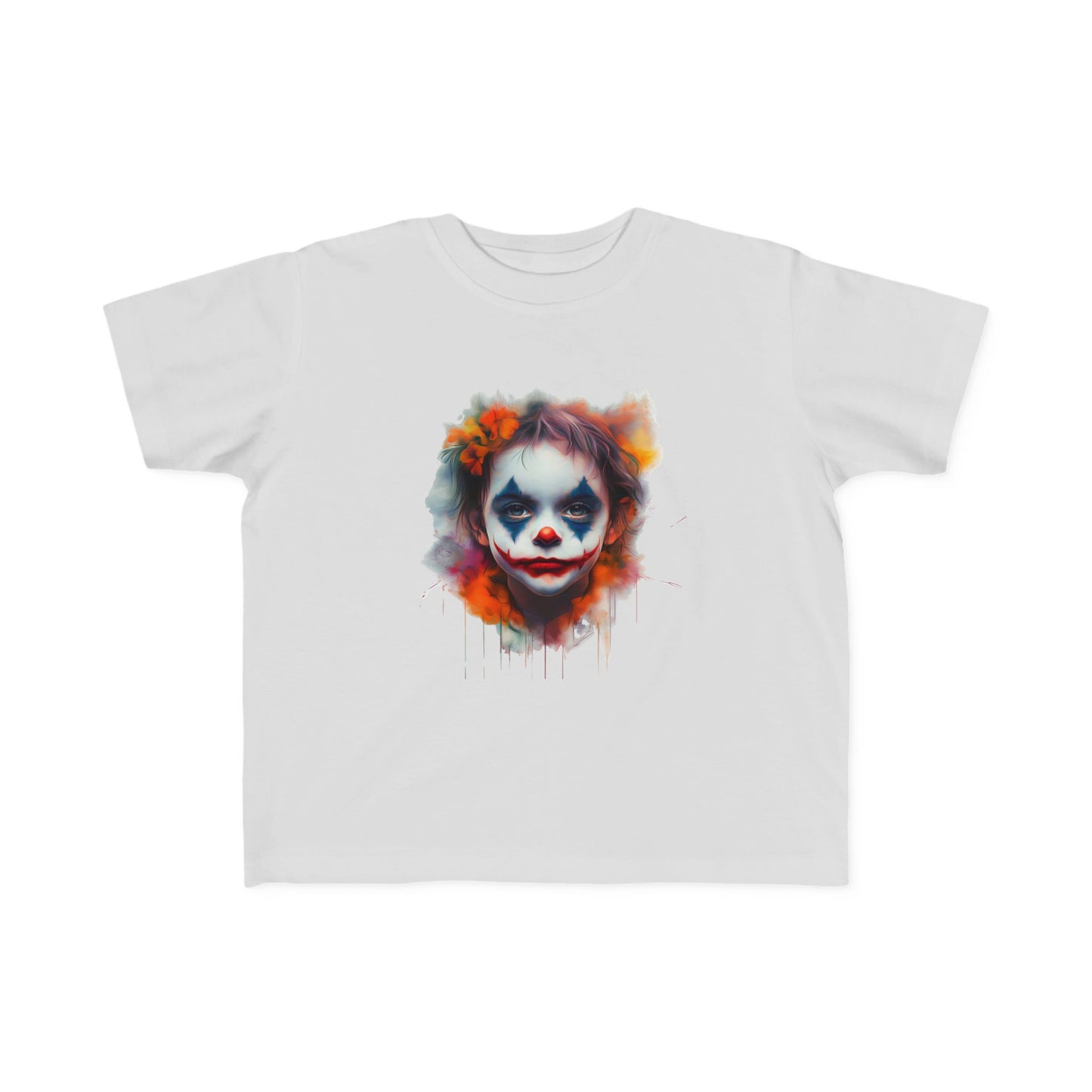 Toddler's Joker Art Tee - Colorful Clown Design for Playful Kids