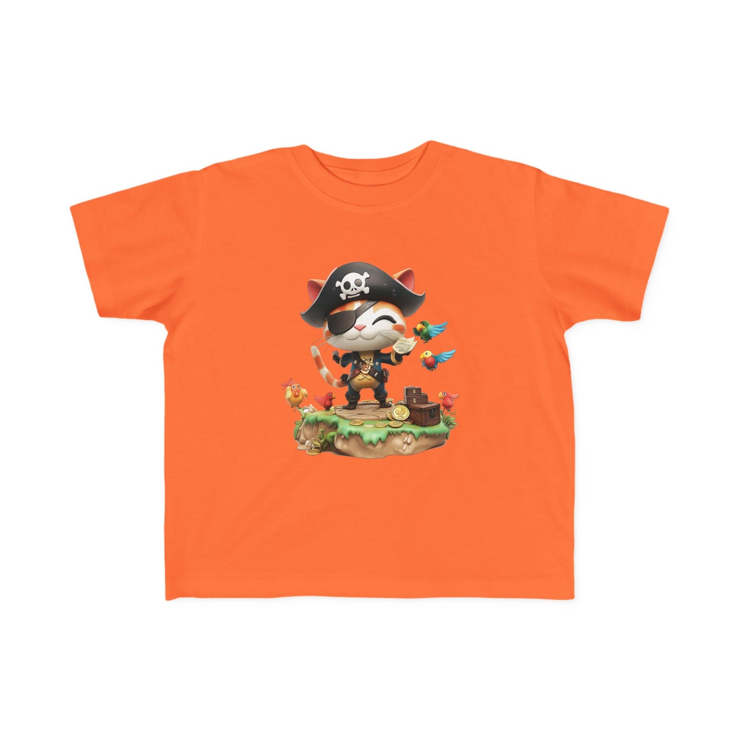 Pirate Puss Toddler Tee - Cute Kids' Pirate T-Shirt