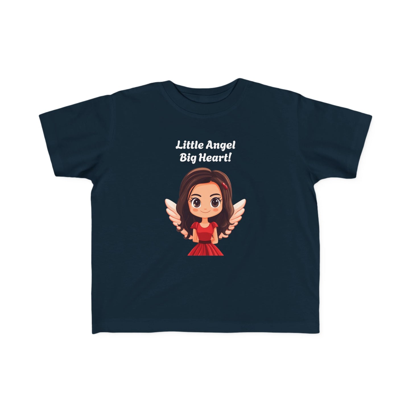 Toddler's Little Angel Big Heart Tee - Cute Kids T-Shirt for Everyday Wear