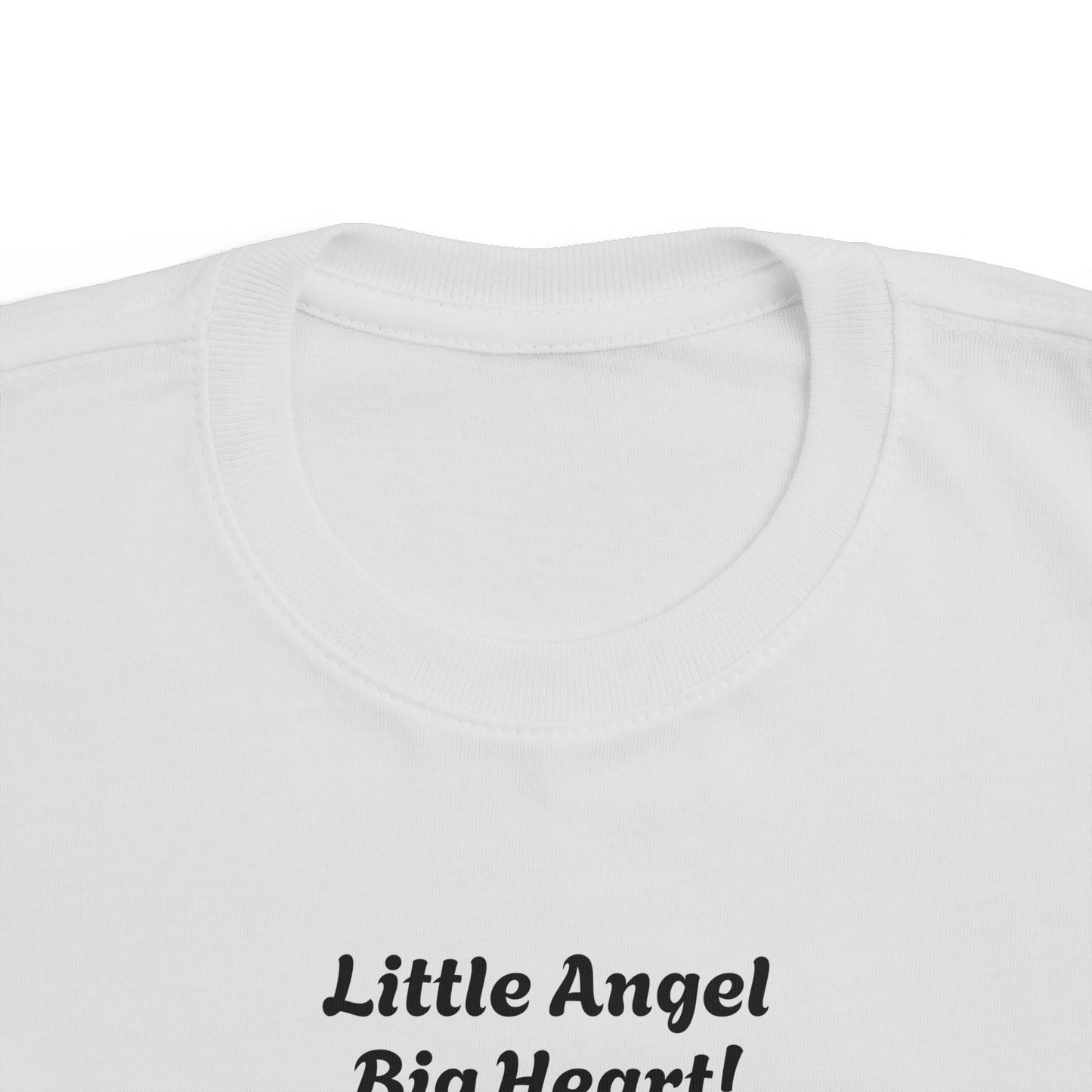 Toddler's Little Angel Big Heart Tee - Cute Kids T-Shirt for Everyday Wear