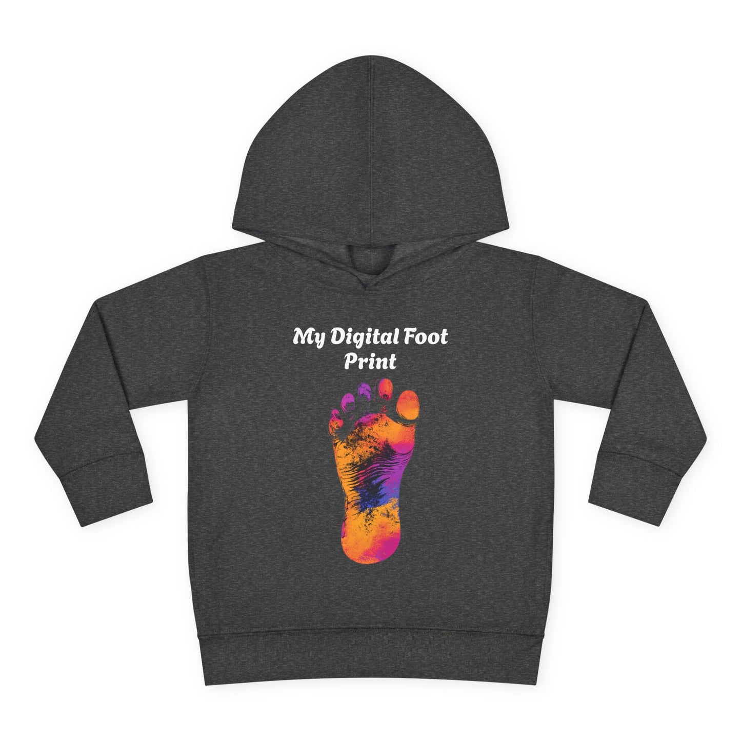 Toddler Fleece Hoodie - My Digital Foot Print Design