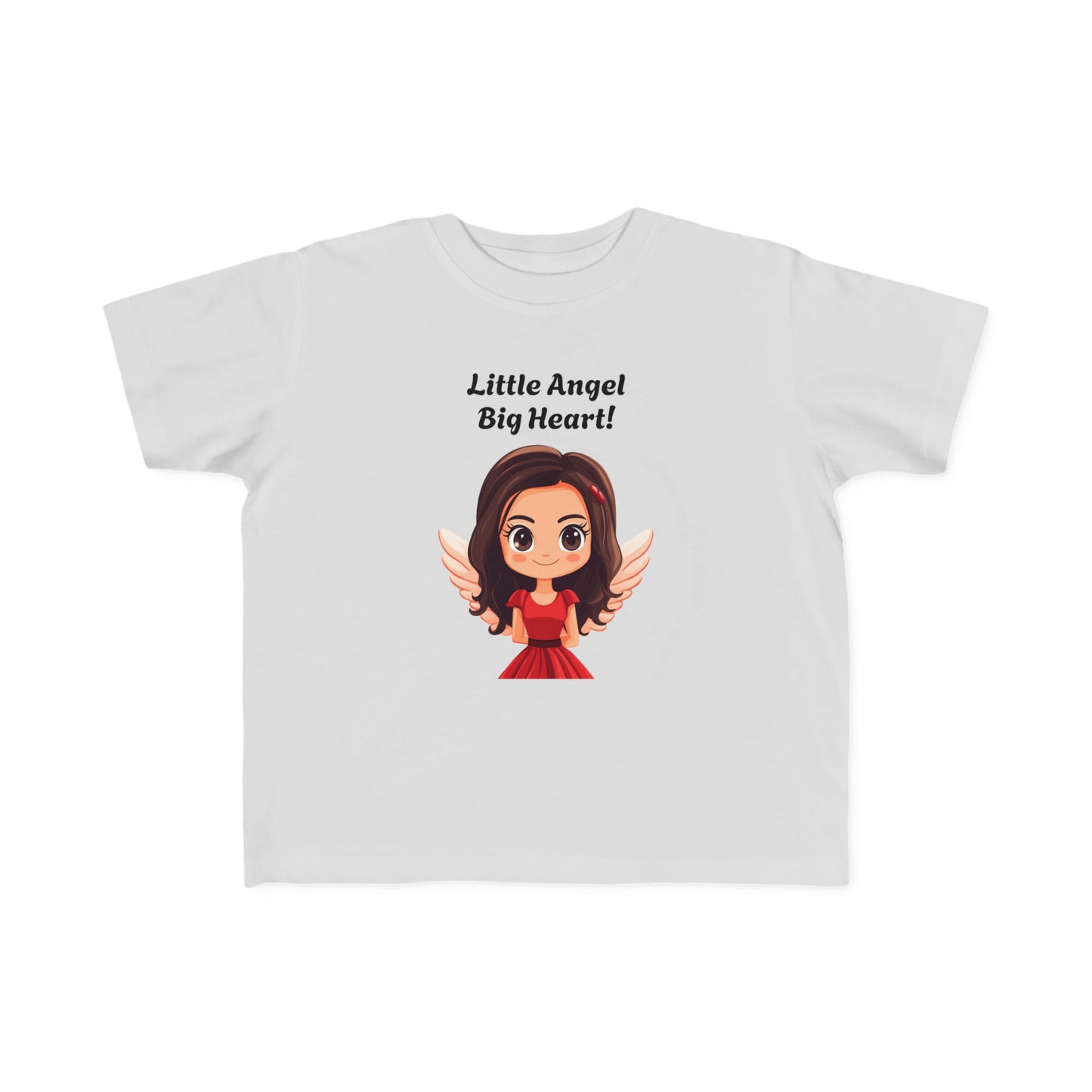 Toddler's Little Angel Big Heart Tee - Cute Kids T-Shirt for Everyday Wear