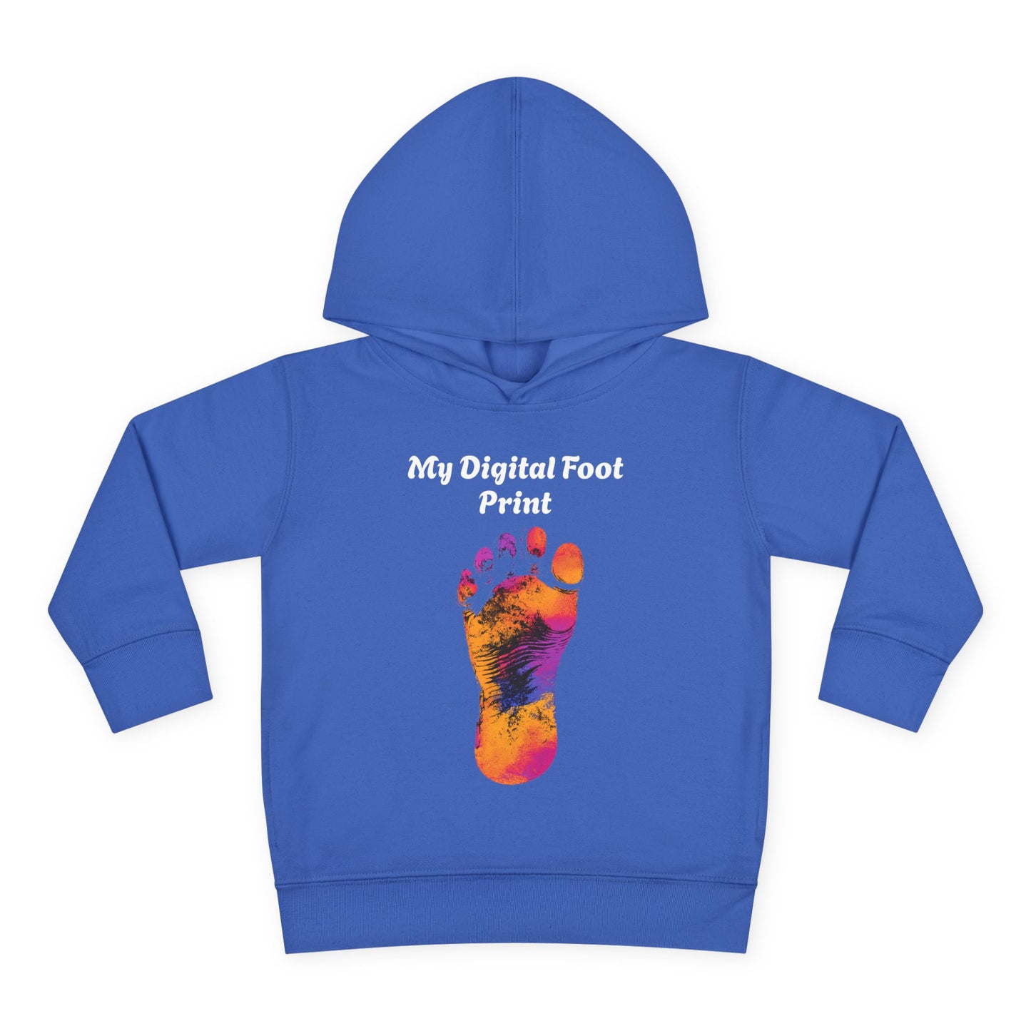 Toddler Fleece Hoodie - My Digital Foot Print Design