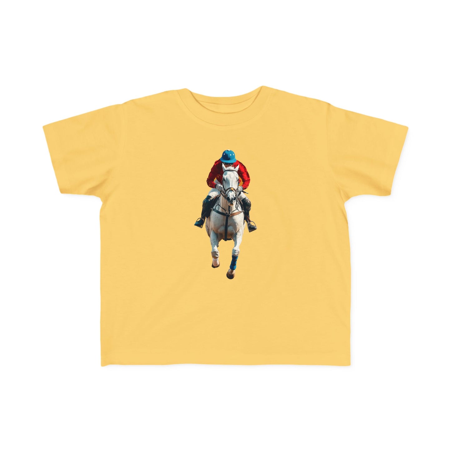 Toddler Horse Racing Tee - Fun Jersey Shirt for Young Equestrians