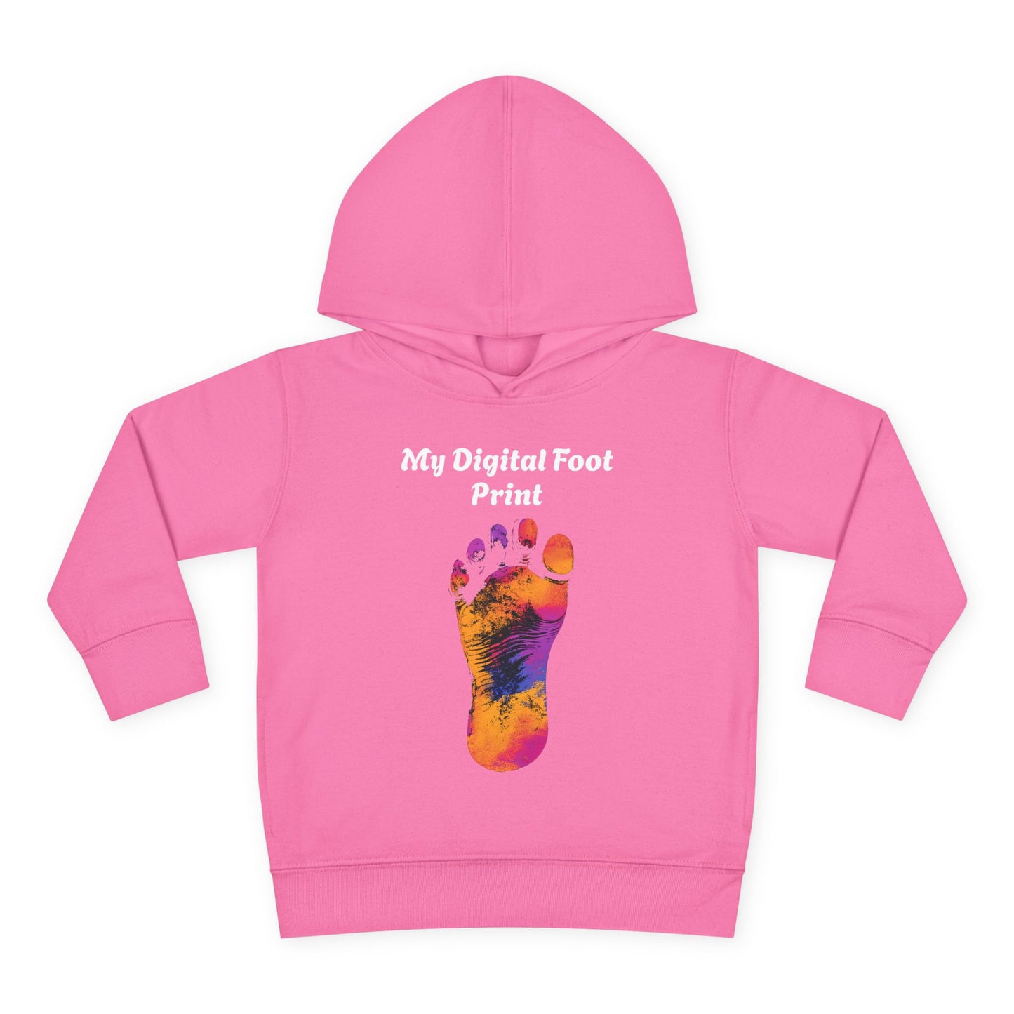 Toddler Fleece Hoodie - My Digital Foot Print Design