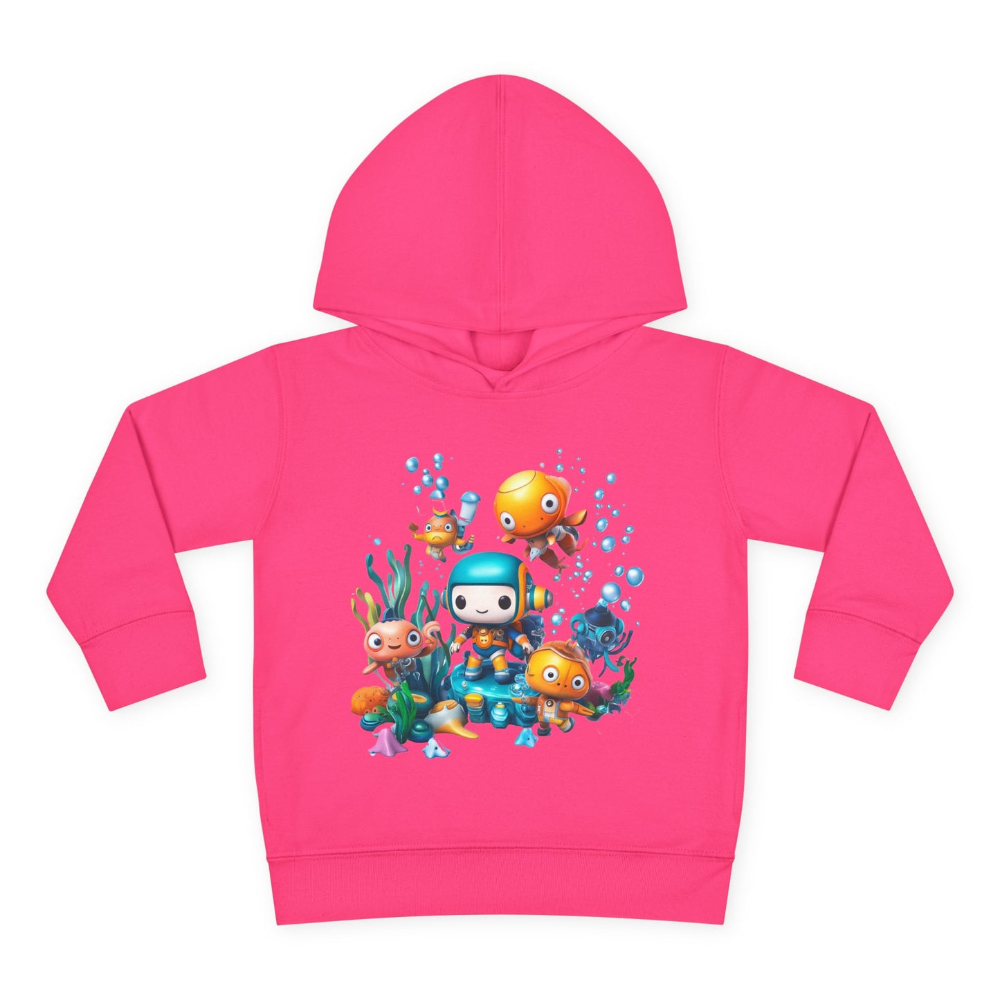 Toddler Fleece Hoodie - Underwater Mission Design