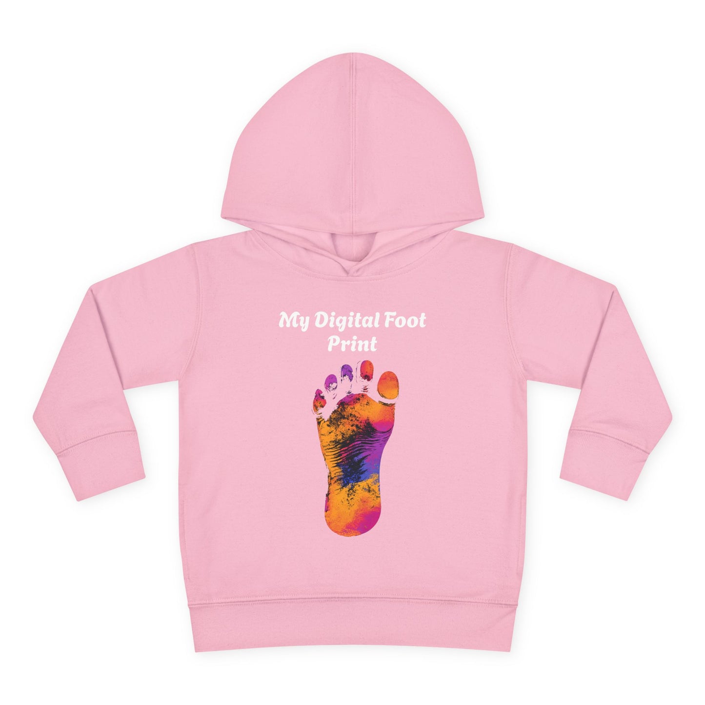 Toddler Fleece Hoodie - My Digital Foot Print Design