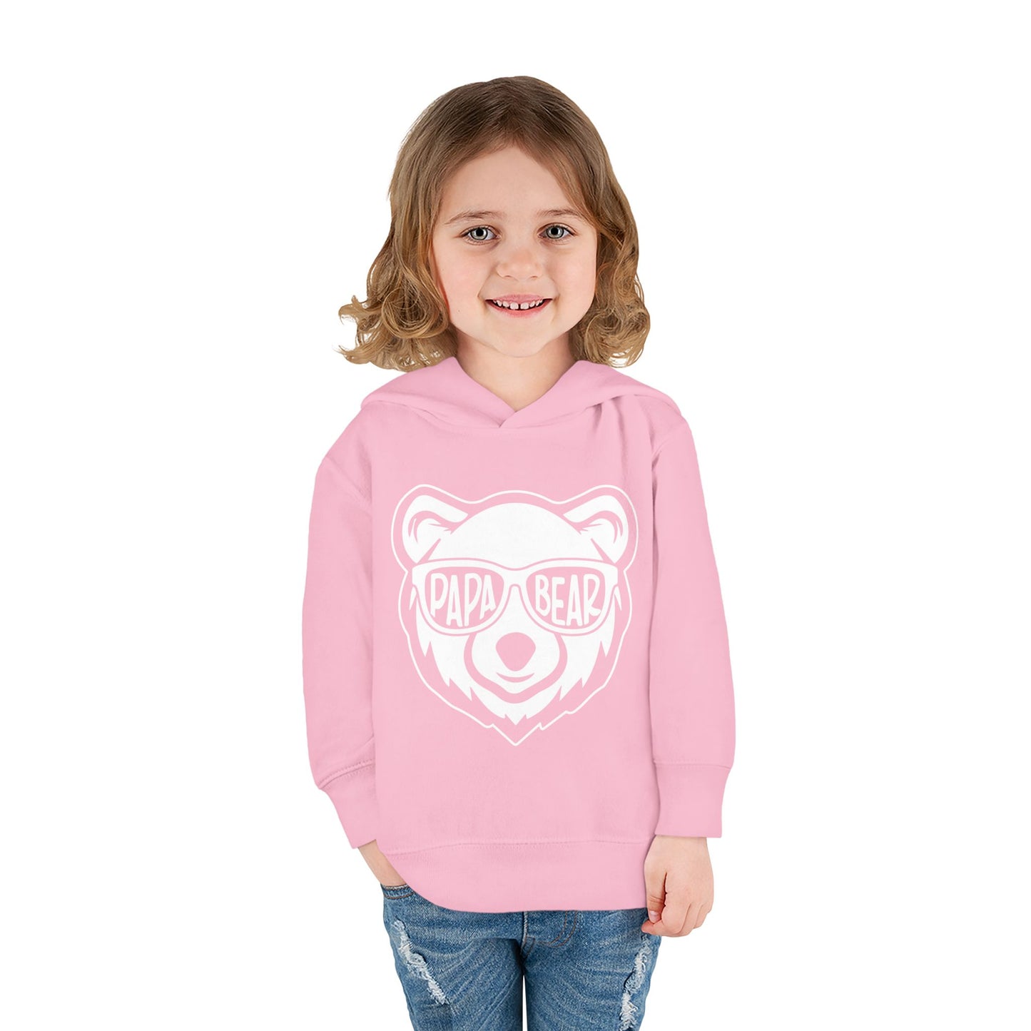 Toddler Fleece Hoodie - PAPA Bear Design