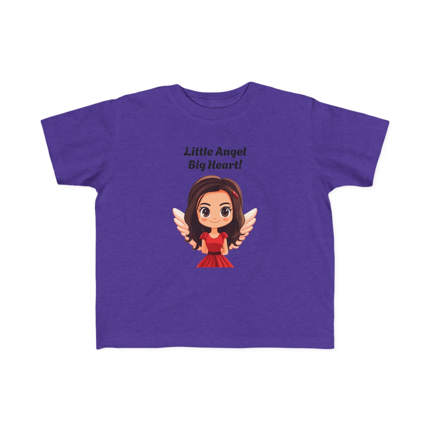 Toddler's Little Angel Big Heart Tee - Cute Kids T-Shirt for Everyday Wear