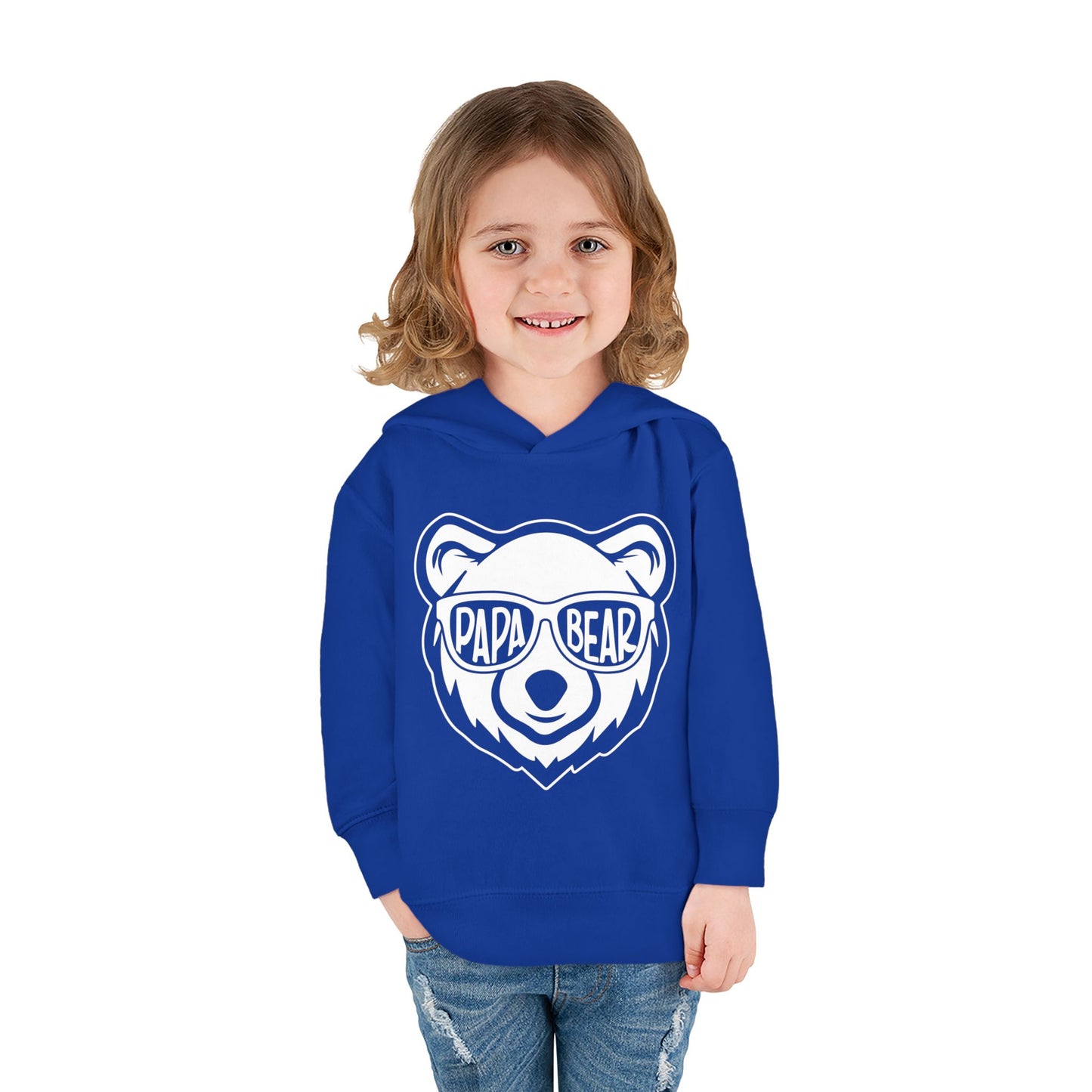 Toddler Fleece Hoodie - PAPA Bear Design