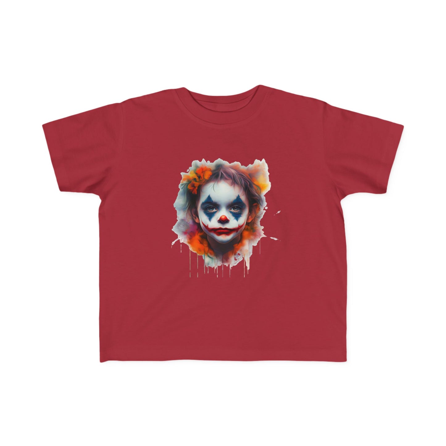 Toddler's Joker Art Tee - Colorful Clown Design for Playful Kids