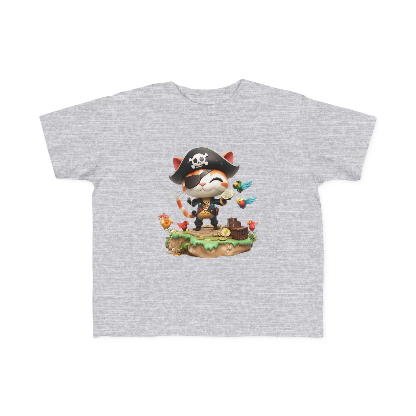 Pirate Puss Toddler Tee - Cute Kids' Pirate T-Shirt