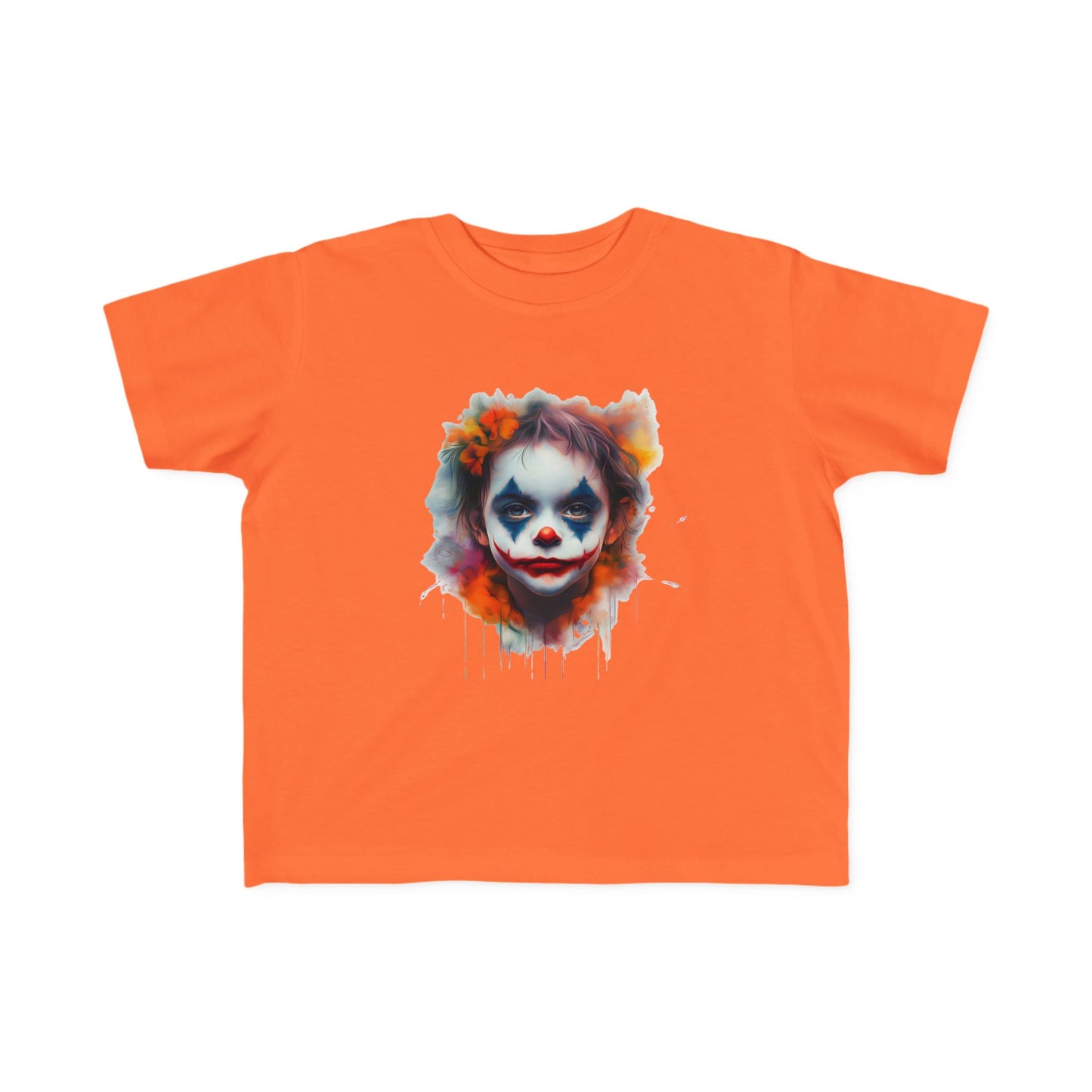 Toddler's Joker Art Tee - Colorful Clown Design for Playful Kids