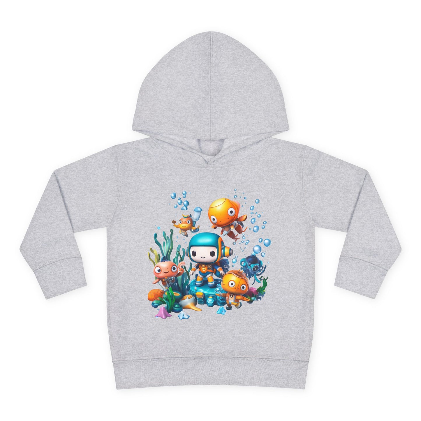 Toddler Fleece Hoodie - Underwater Mission Design