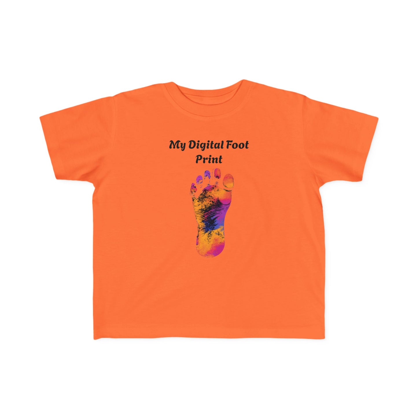 Toddler Tee - Funny 'My Digital Foot Print' Quote